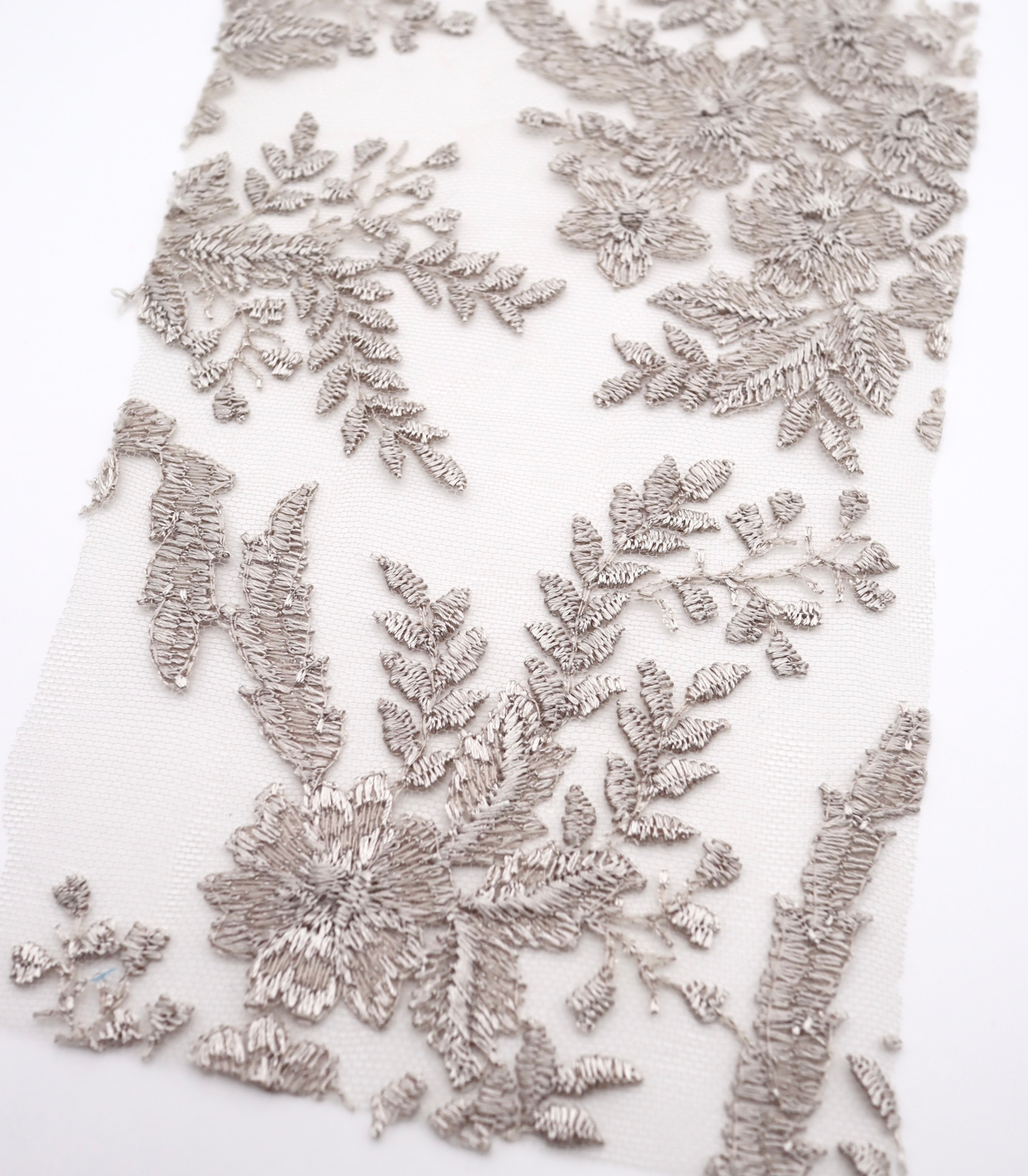 【25SS-390】スカラップチュール刺繍レース /0.5yあたり=~1700円