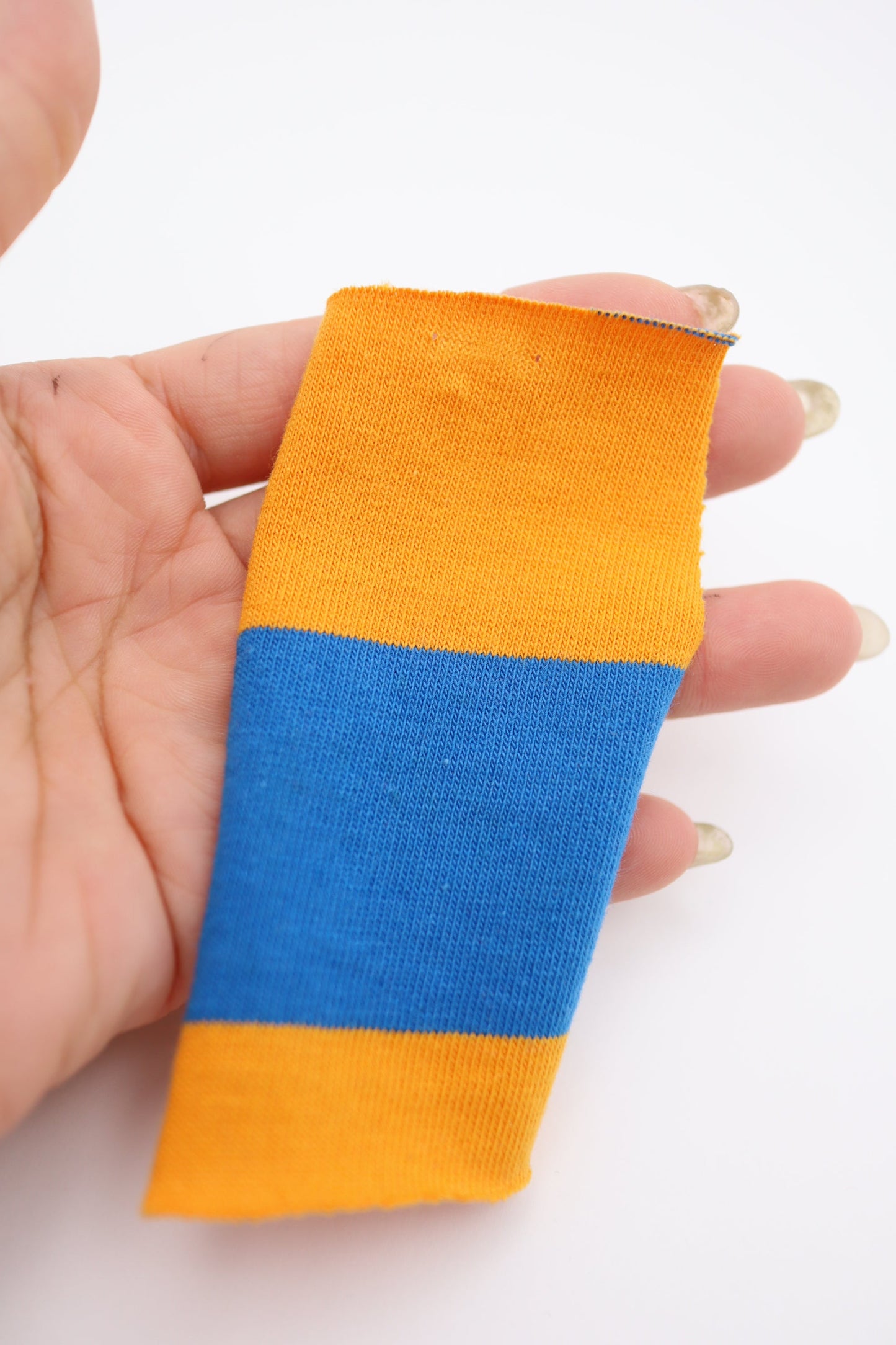 【25SS-470】カラフル太ピッチボーダー天竺ニット /0.5yあたり=~940円