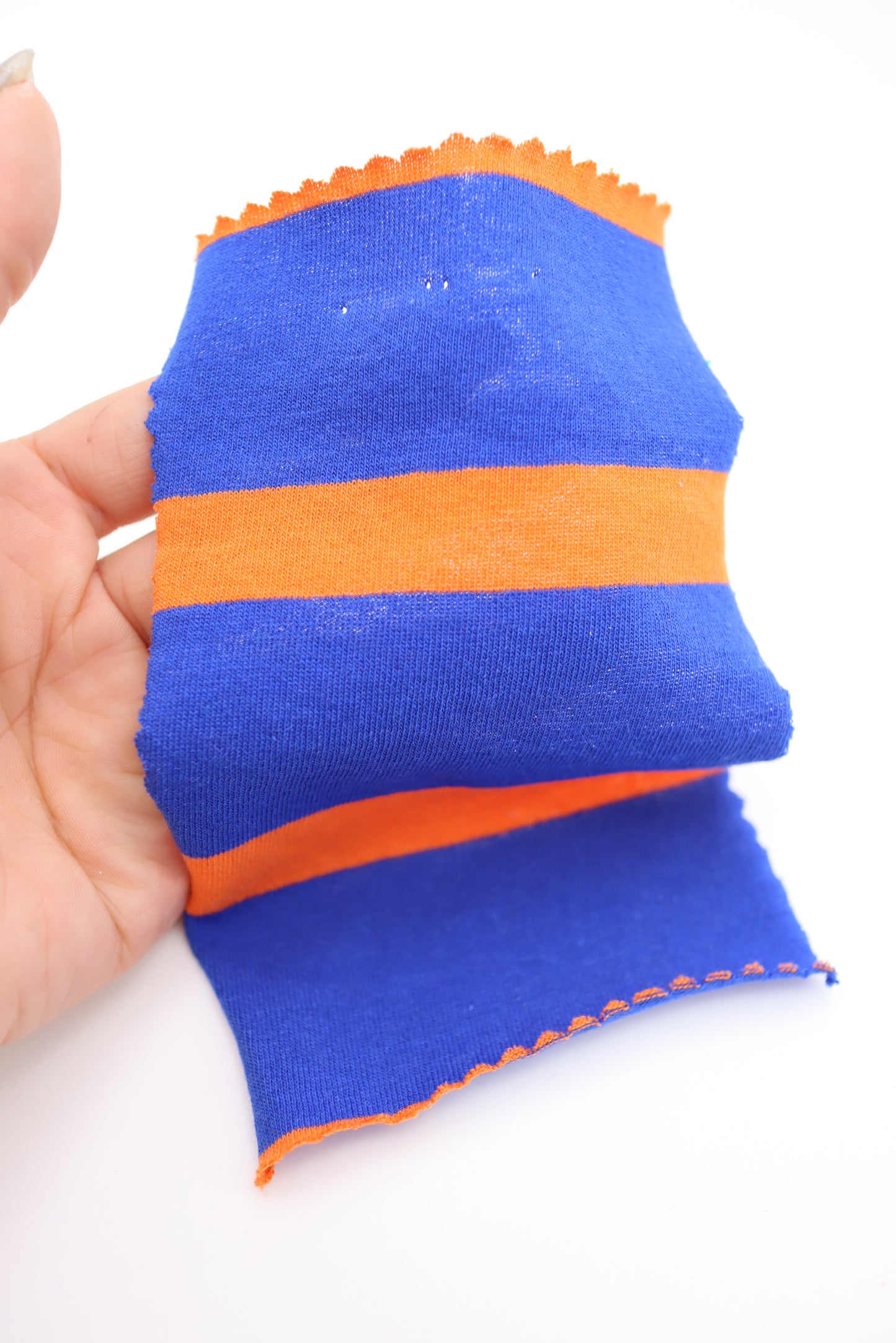 【25SS-473】カラフル太ピッチボーダー天竺ニット /0.5yあたり=~800円