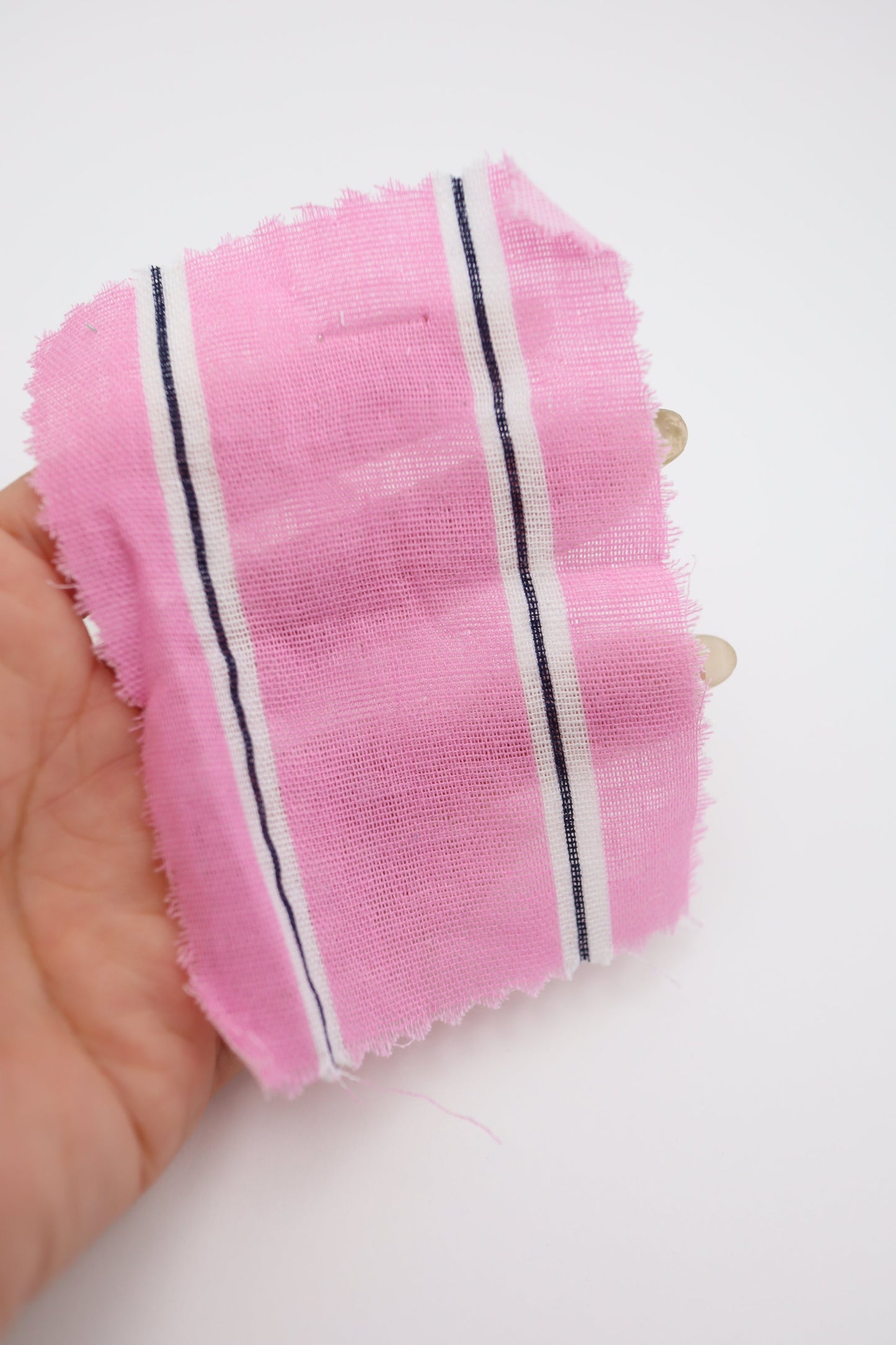 【25SS-478】カラフル太ピッチストライプWガーゼ /0.5yあたり=~730円