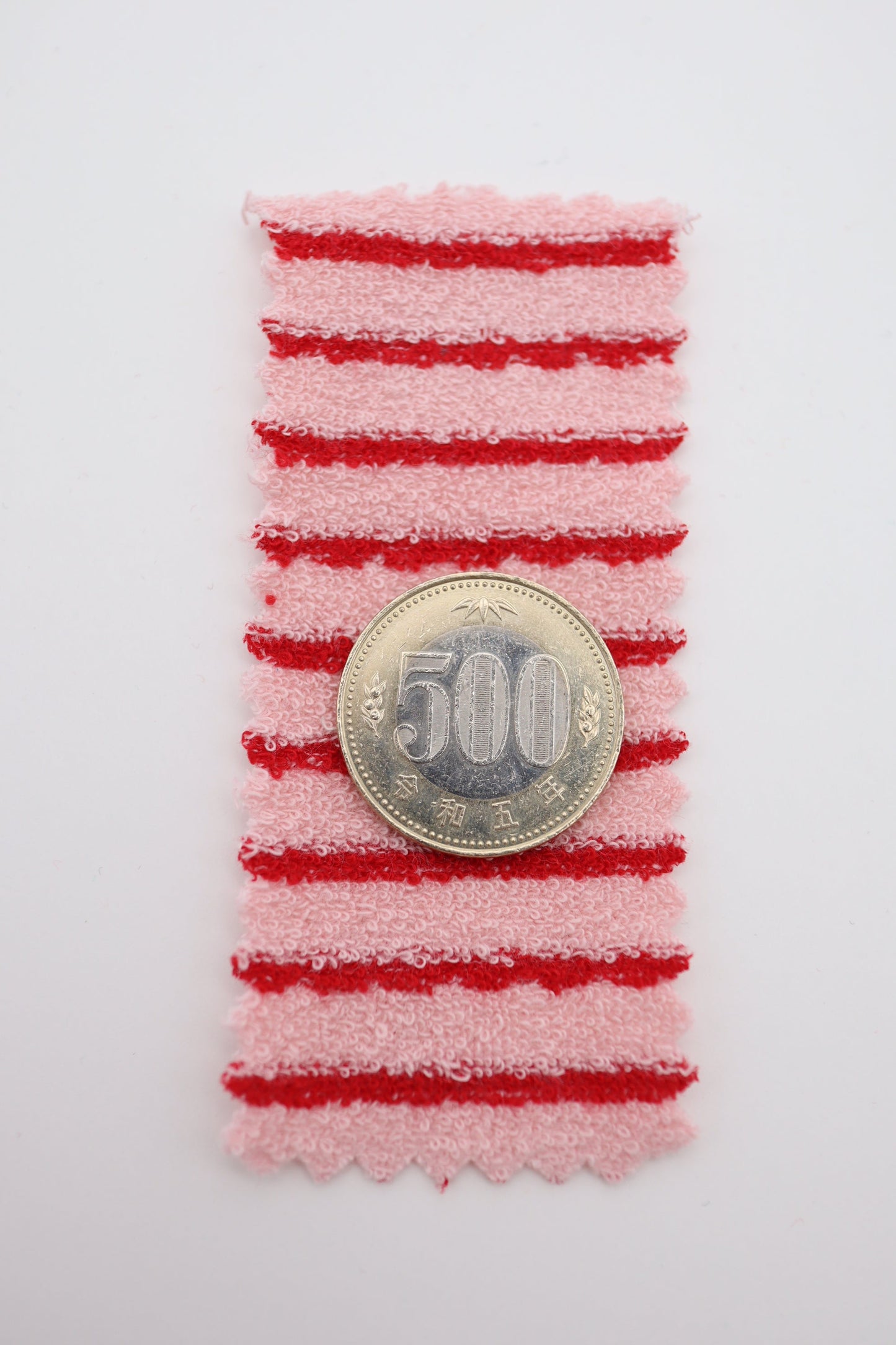 【25SS-474】カラフル細ピッチボーダーパイルニット /0.5yあたり=~1150円
