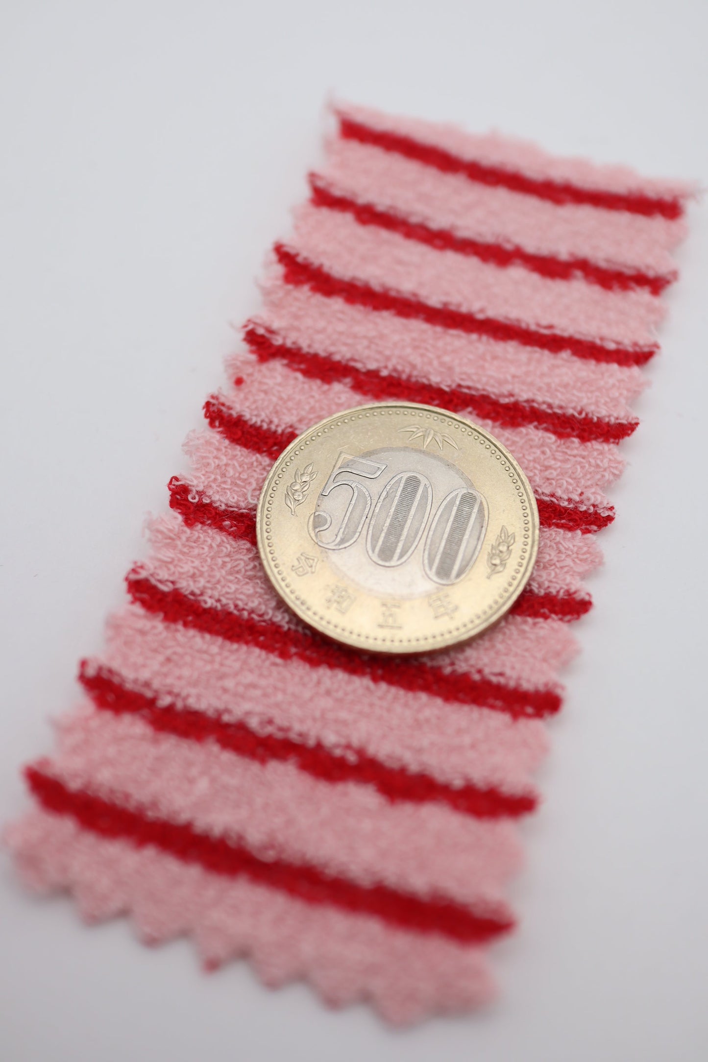 【25SS-474】カラフル細ピッチボーダーパイルニット /0.5yあたり=~1150円