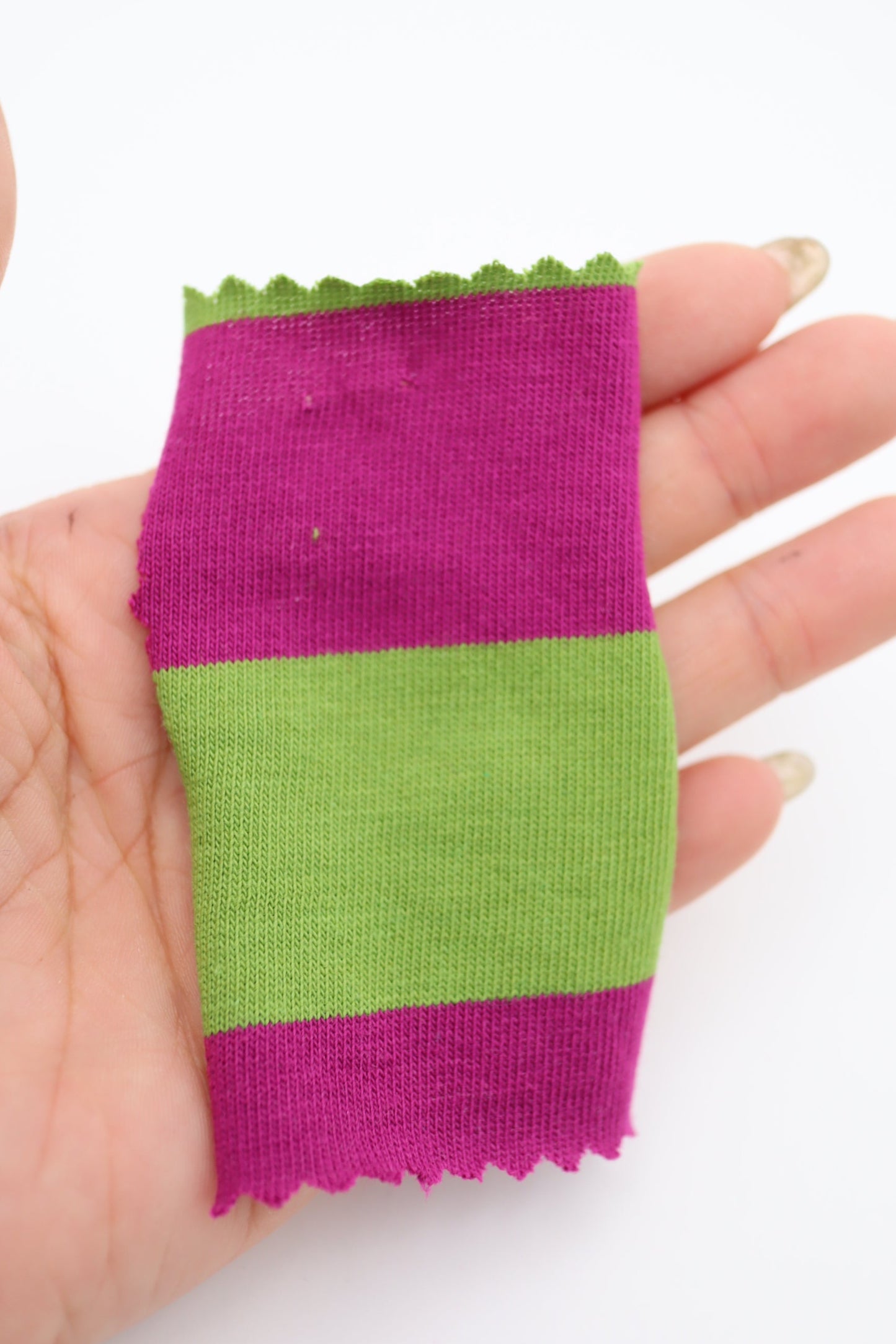 【25SS-472】カラフル太ピッチボーダー天竺ニット /0.5yあたり=~860円