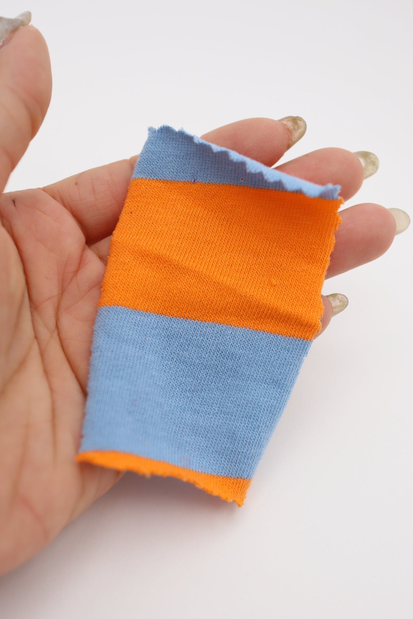 【25SS-472】カラフル太ピッチボーダー天竺ニット /0.5yあたり=~860円