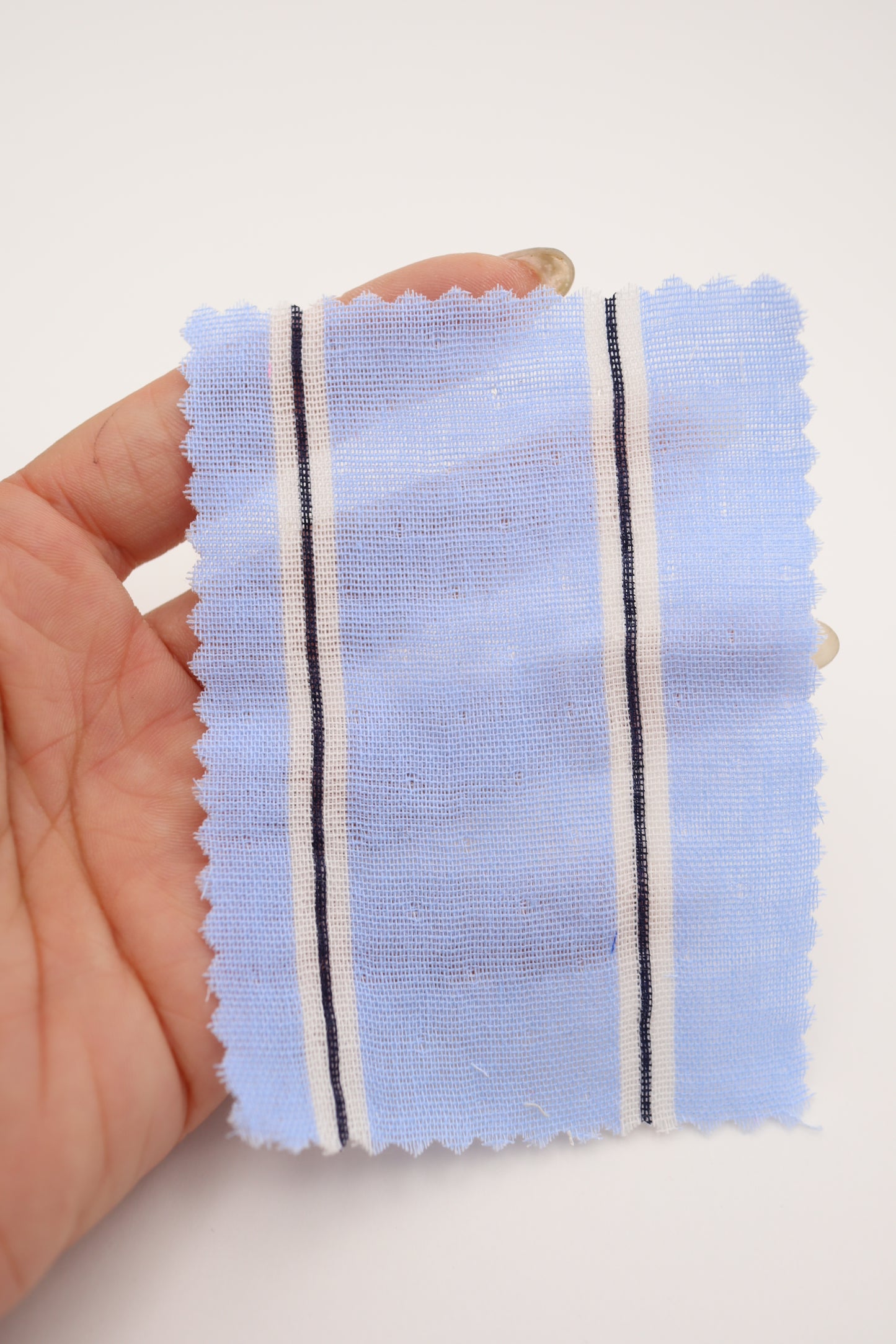 【25SS-478】カラフル太ピッチストライプWガーゼ /0.5yあたり=~730円