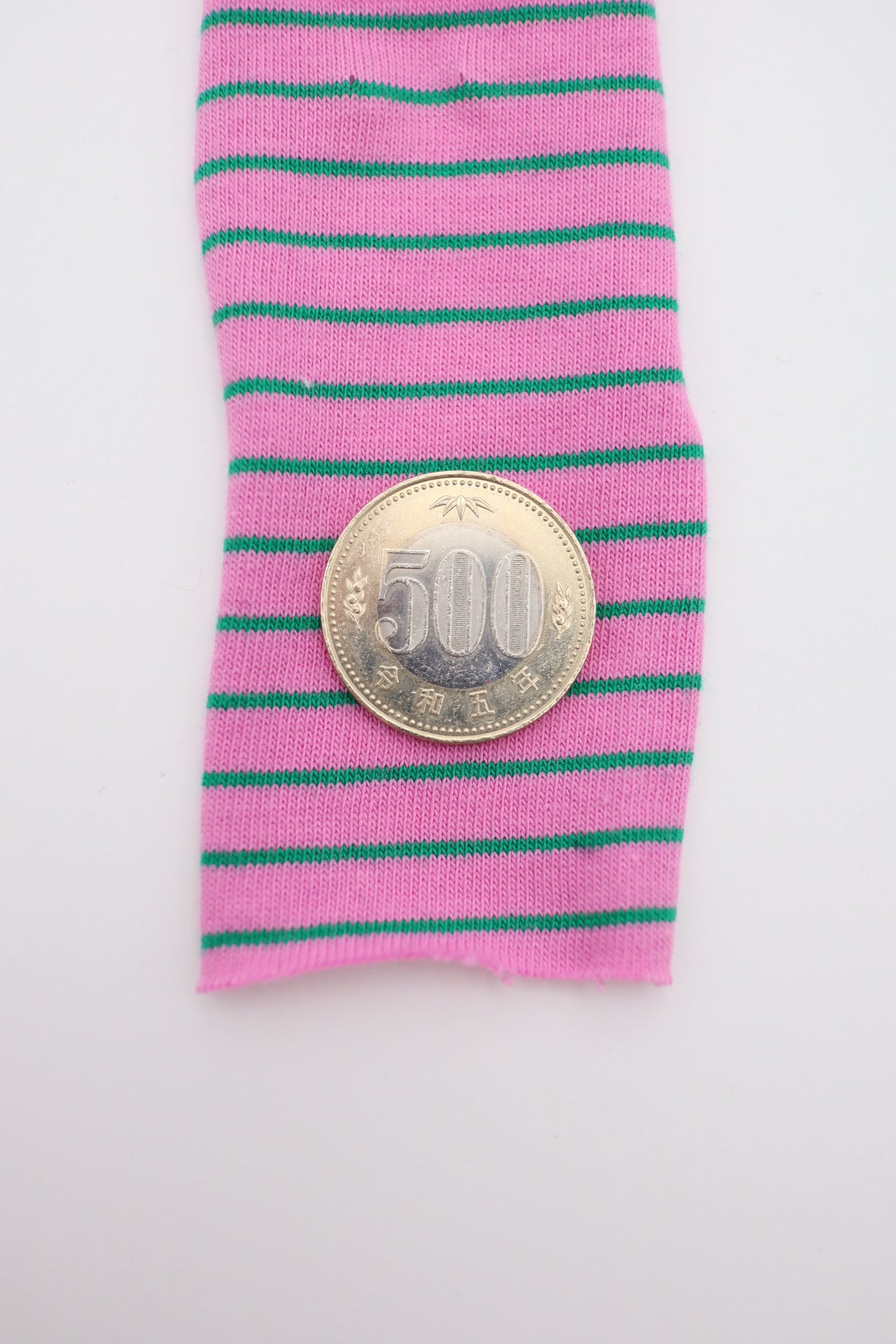 【25SS-475】カラフル細ピッチボーダー天竺ニット /0.5yあたり=~860円