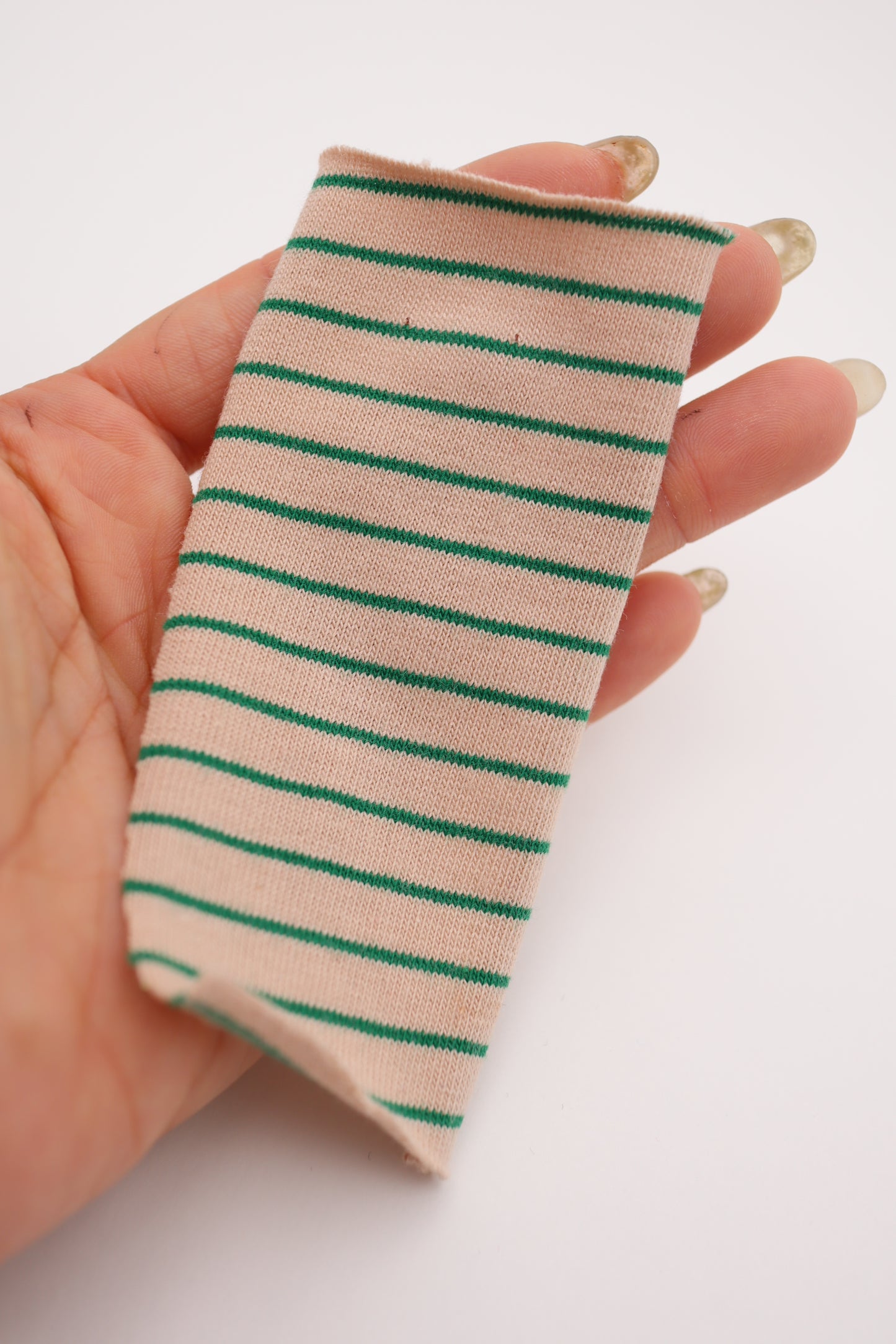 【25SS-475】カラフル細ピッチボーダー天竺ニット /0.5yあたり=~860円