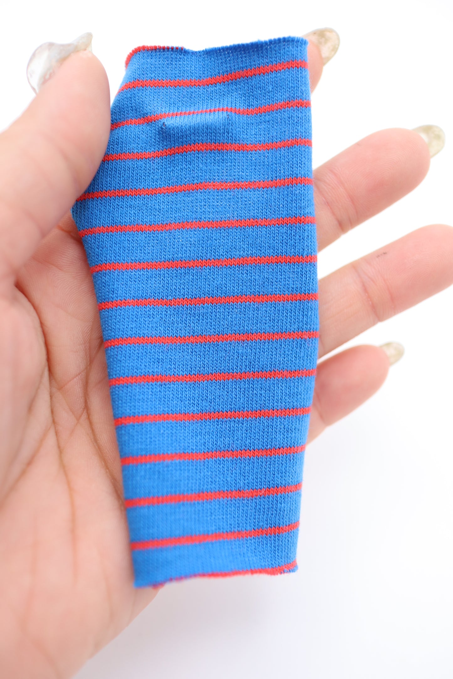 【25SS-475】カラフル細ピッチボーダー天竺ニット /0.5yあたり=~860円