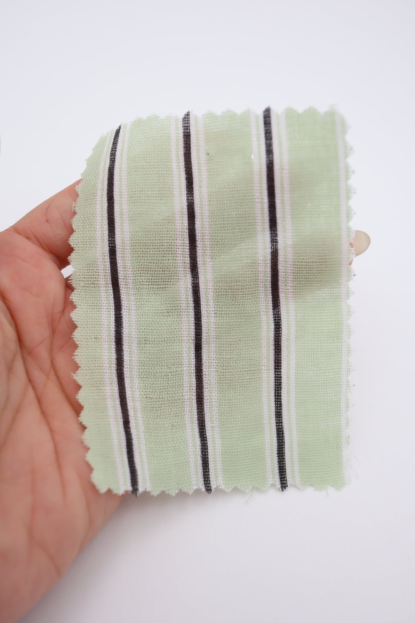 【25SS-478】カラフル太ピッチストライプWガーゼ /0.5yあたり=~730円