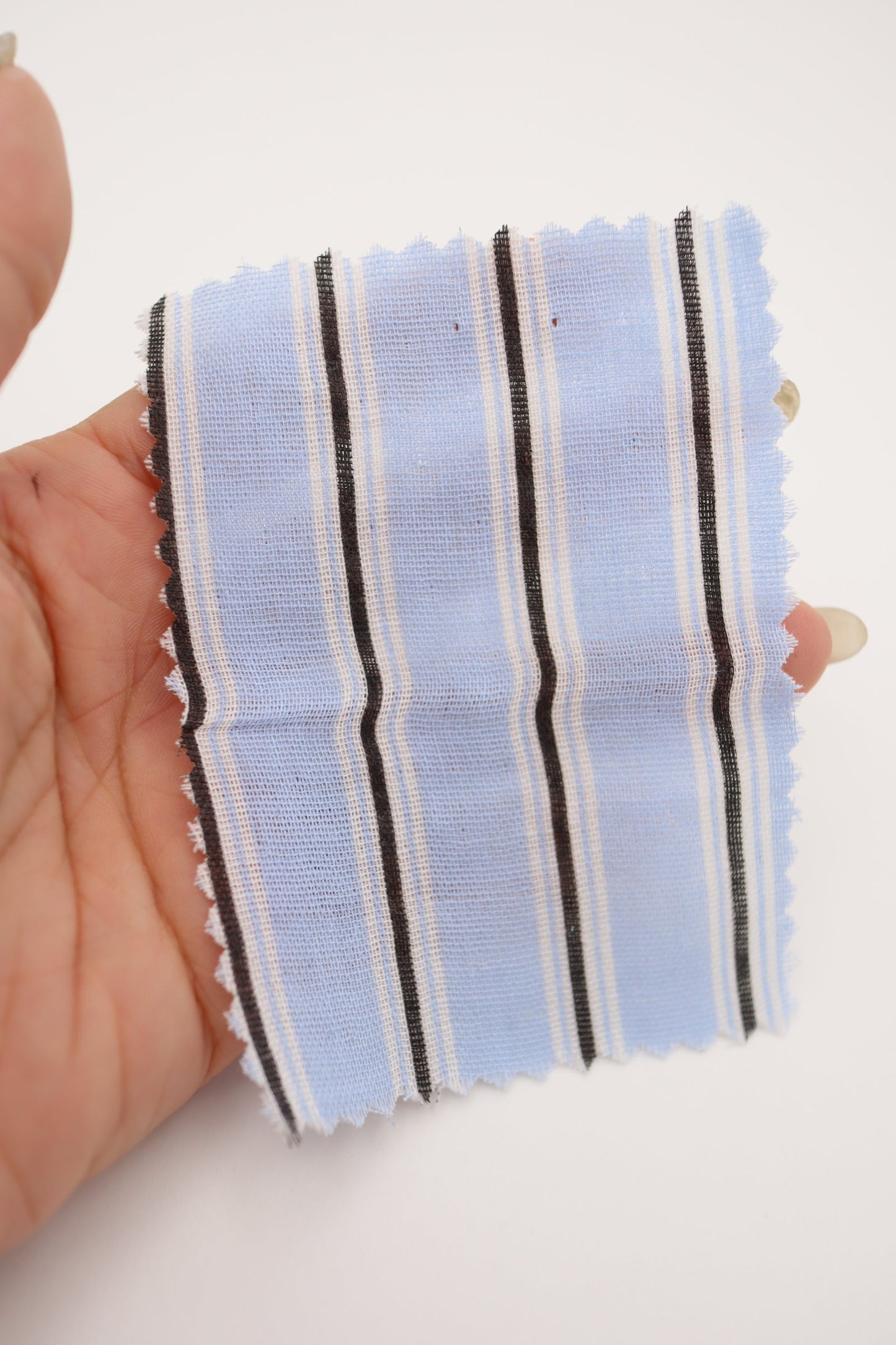 【25SS-478】カラフル太ピッチストライプWガーゼ /0.5yあたり=~730円