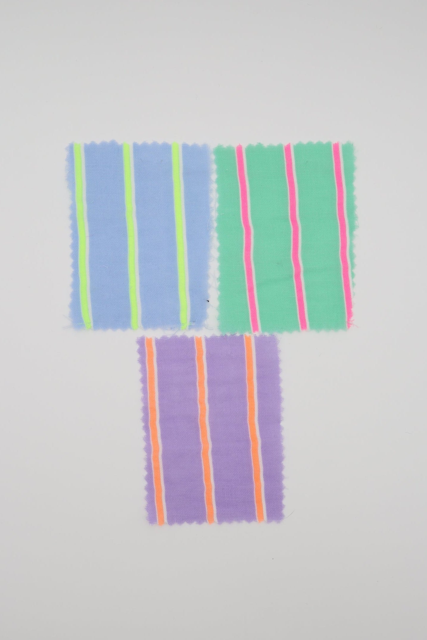 【25SS-478】カラフル太ピッチストライプWガーゼ /0.5yあたり=~730円