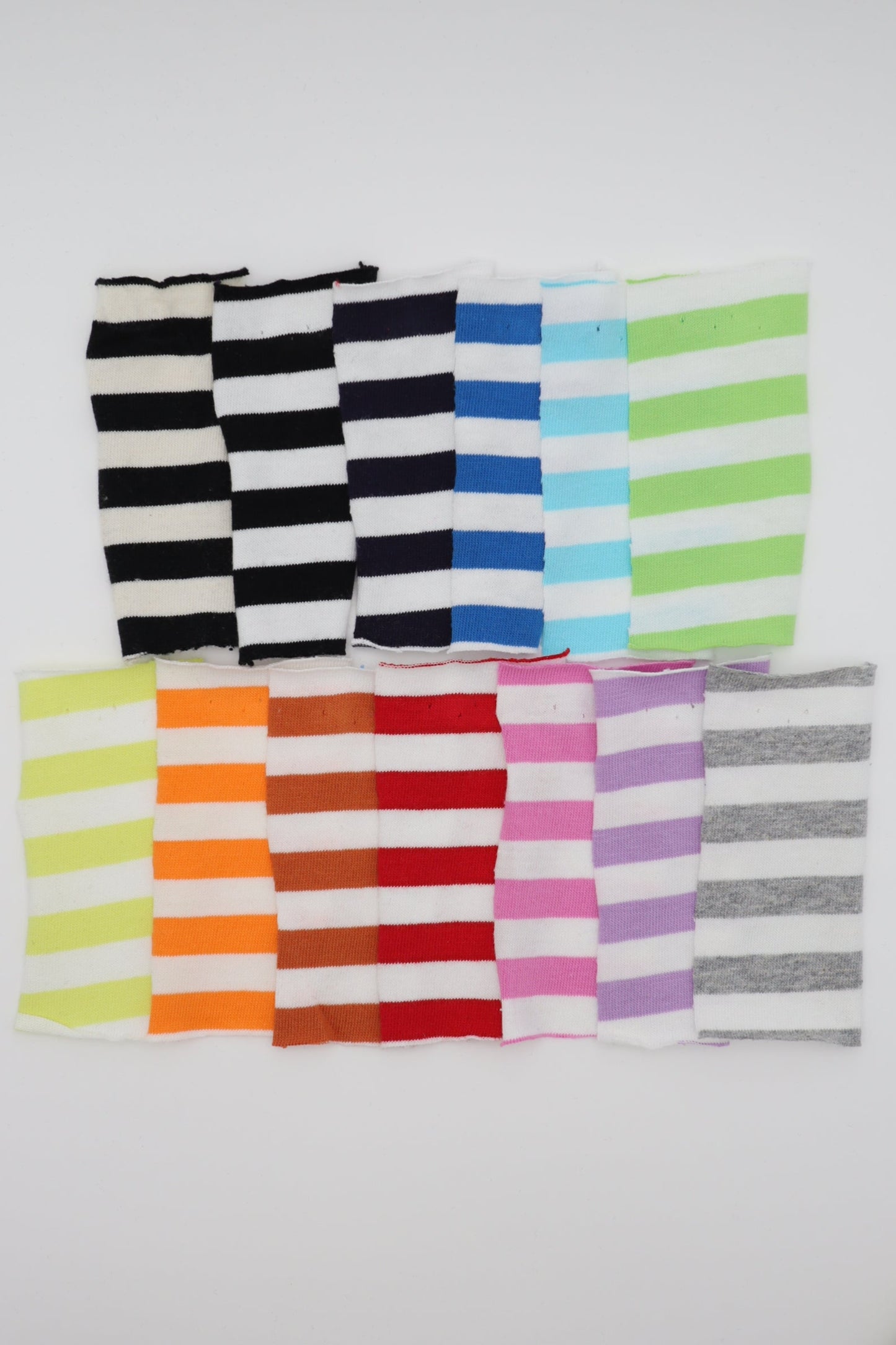 【25SS-469】カラフル中ピッチボーダー天竺ニット /0.5yあたり=~860円