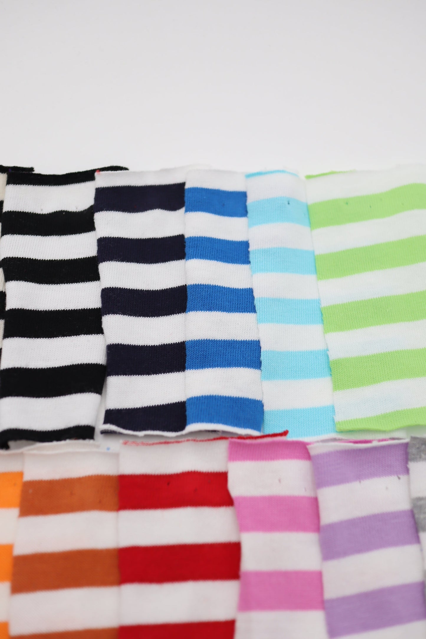 【25SS-469】カラフル中ピッチボーダー天竺ニット /0.5yあたり=~860円