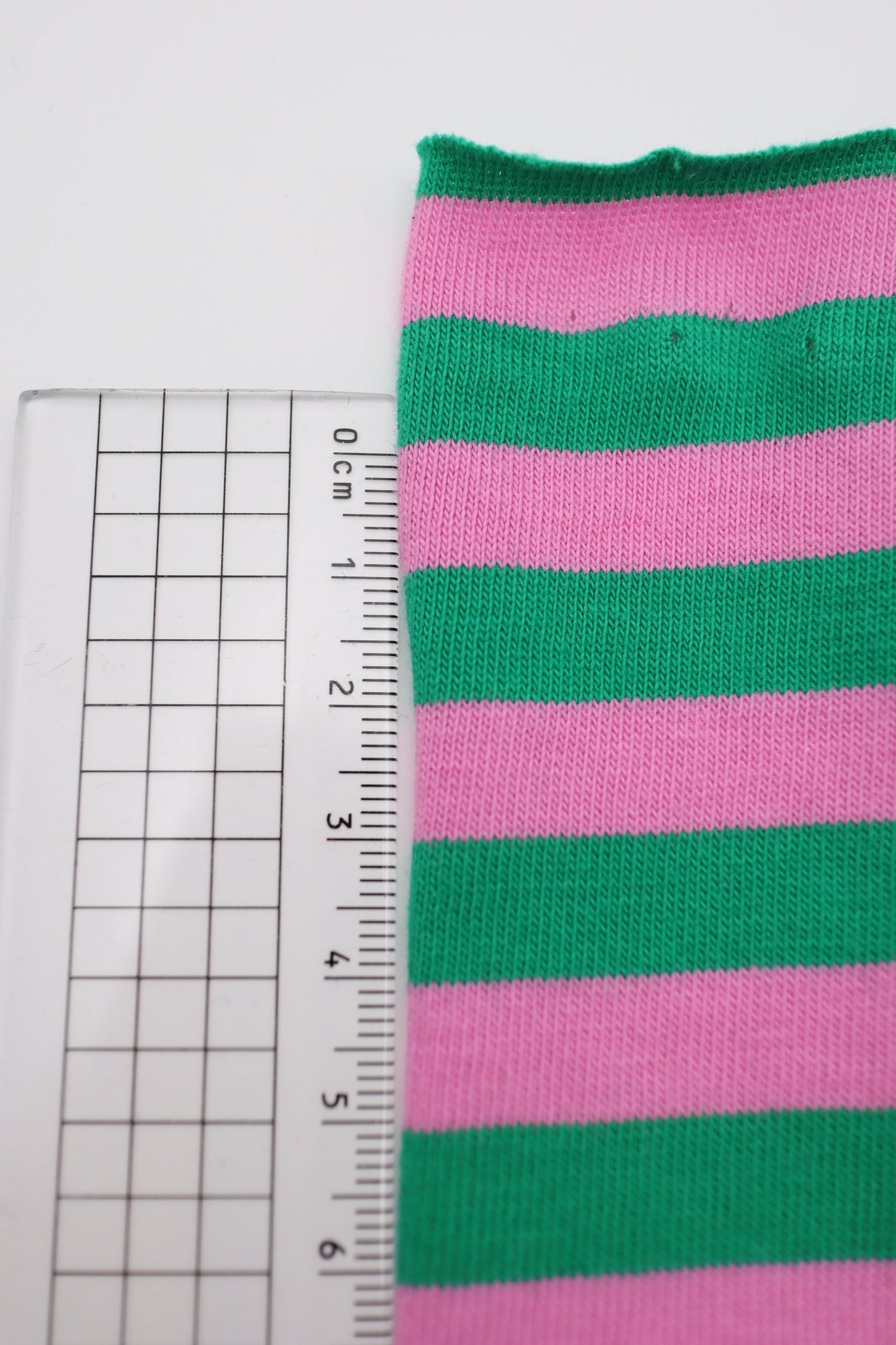 【25SS-469】カラフル中ピッチボーダー天竺ニット /0.5yあたり=~860円