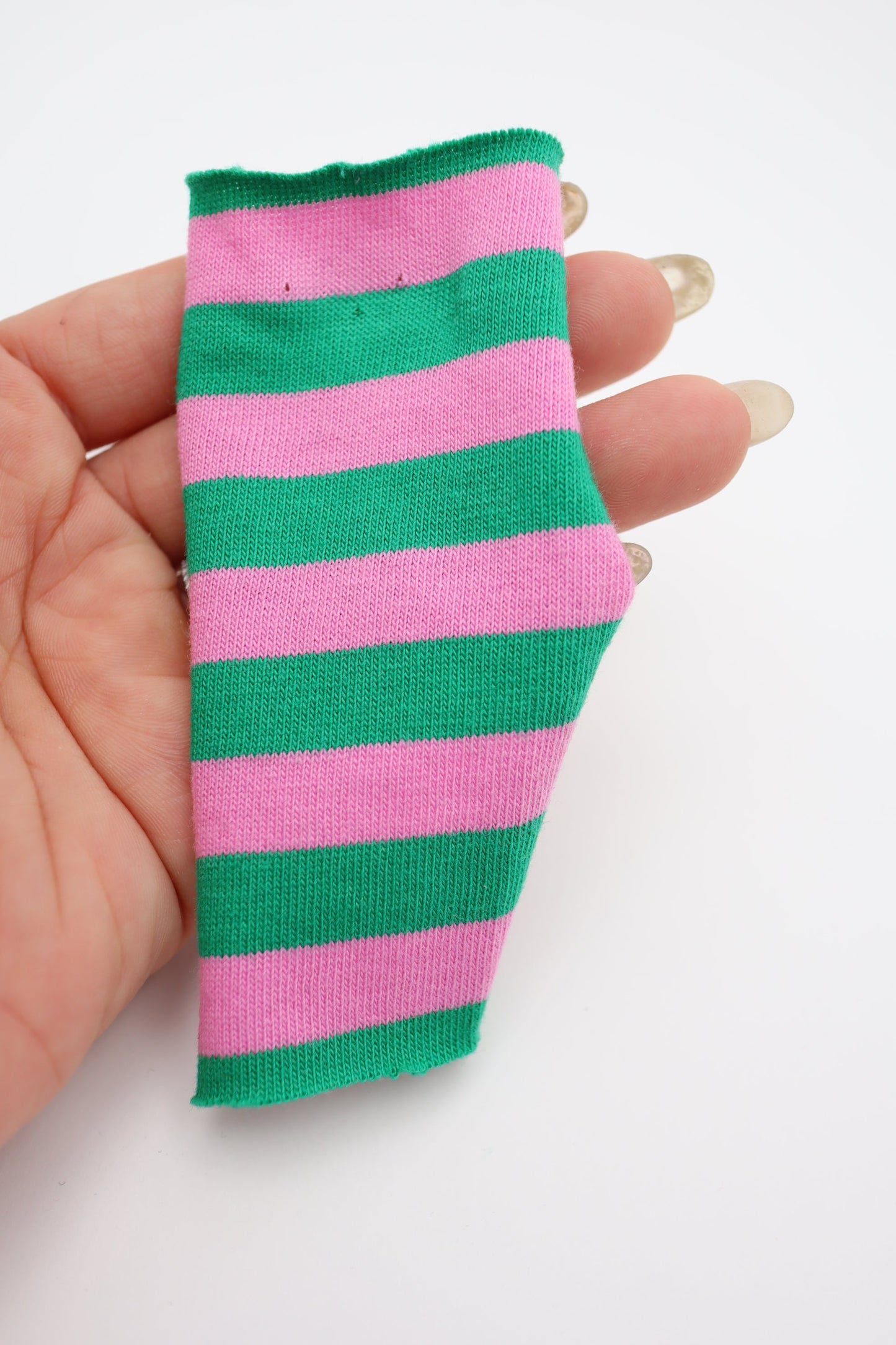 【25SS-469】カラフル中ピッチボーダー天竺ニット /0.5yあたり=~860円