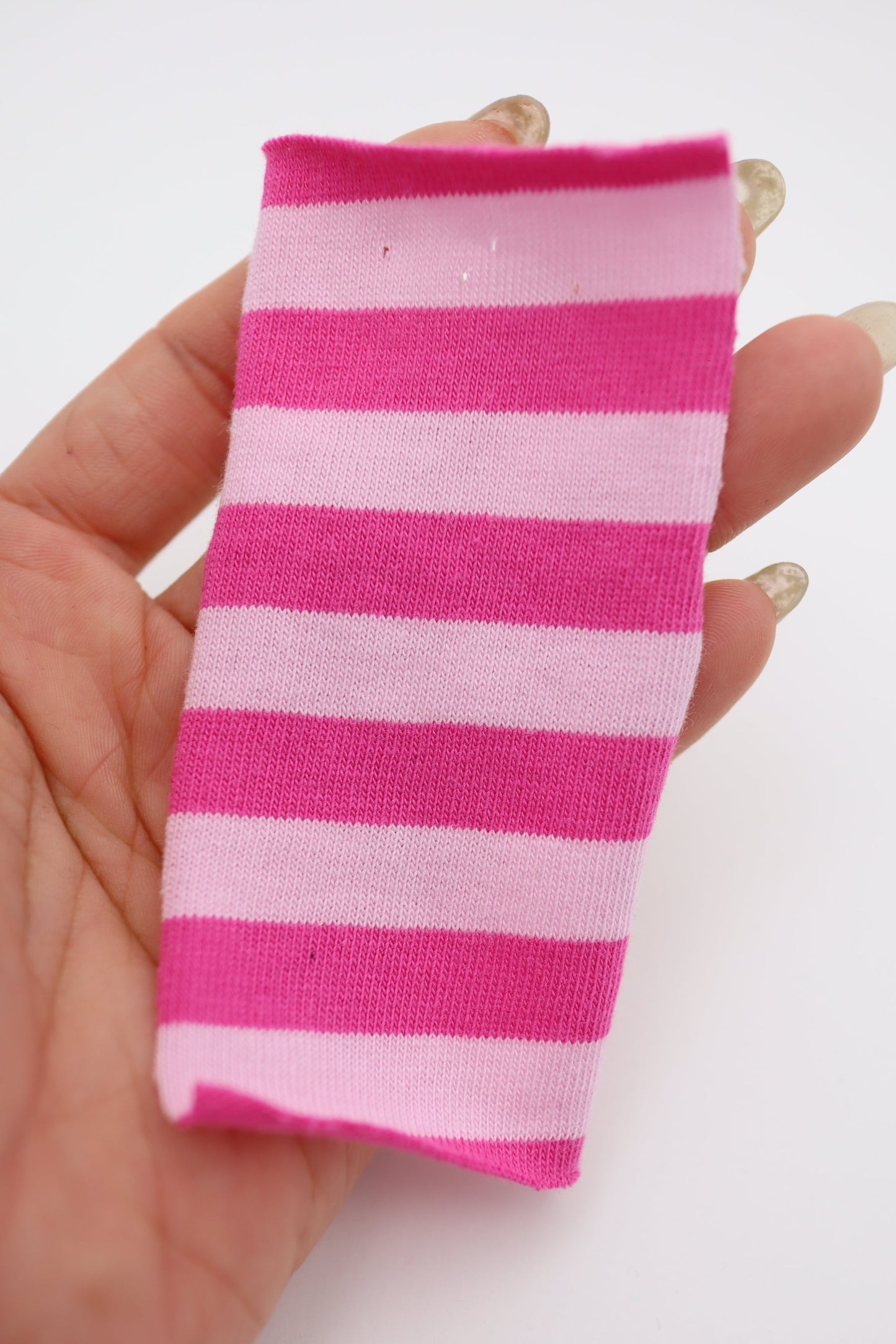 【25SS-469】カラフル中ピッチボーダー天竺ニット /0.5yあたり=~860円