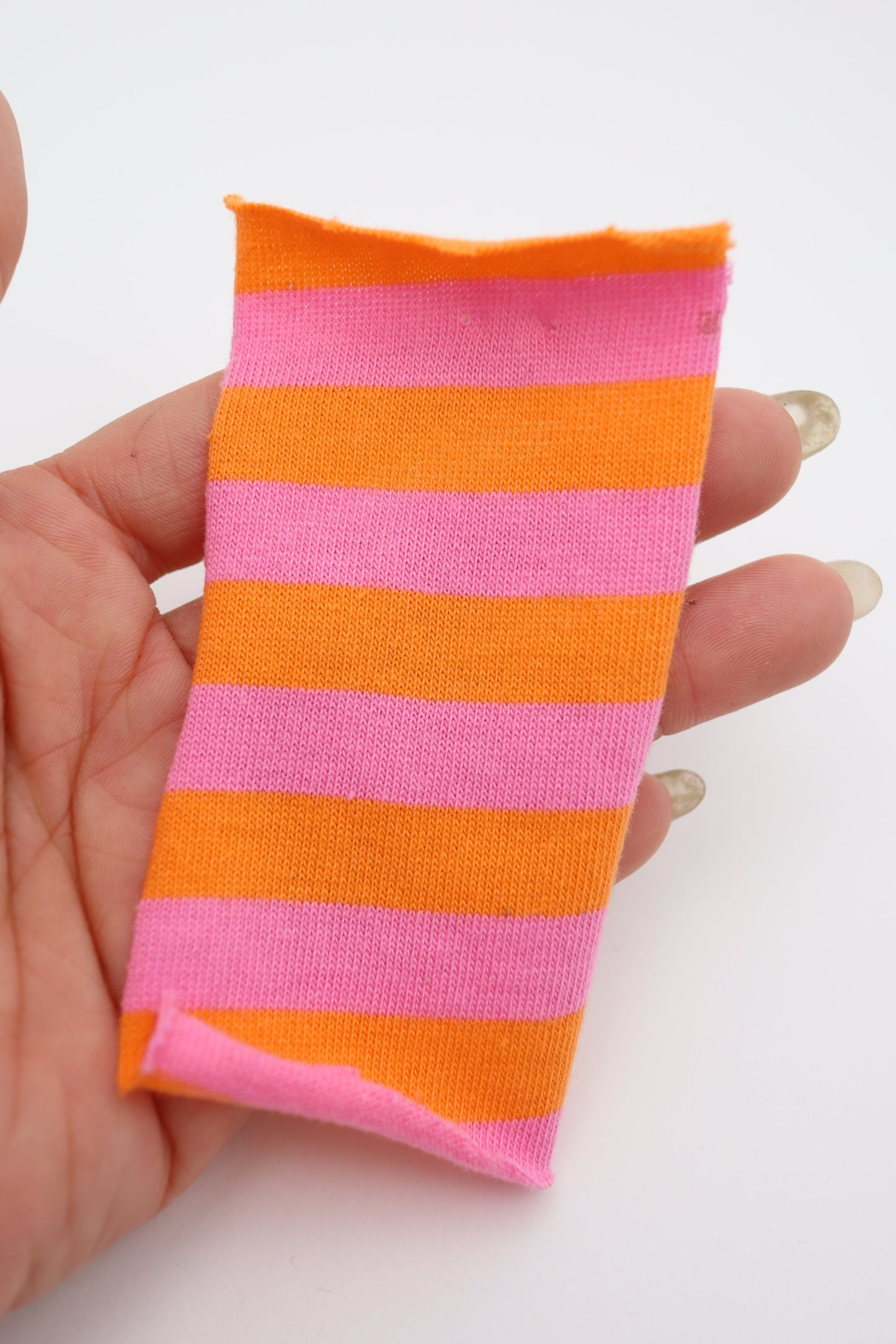【25SS-469】カラフル中ピッチボーダー天竺ニット /0.5yあたり=~860円