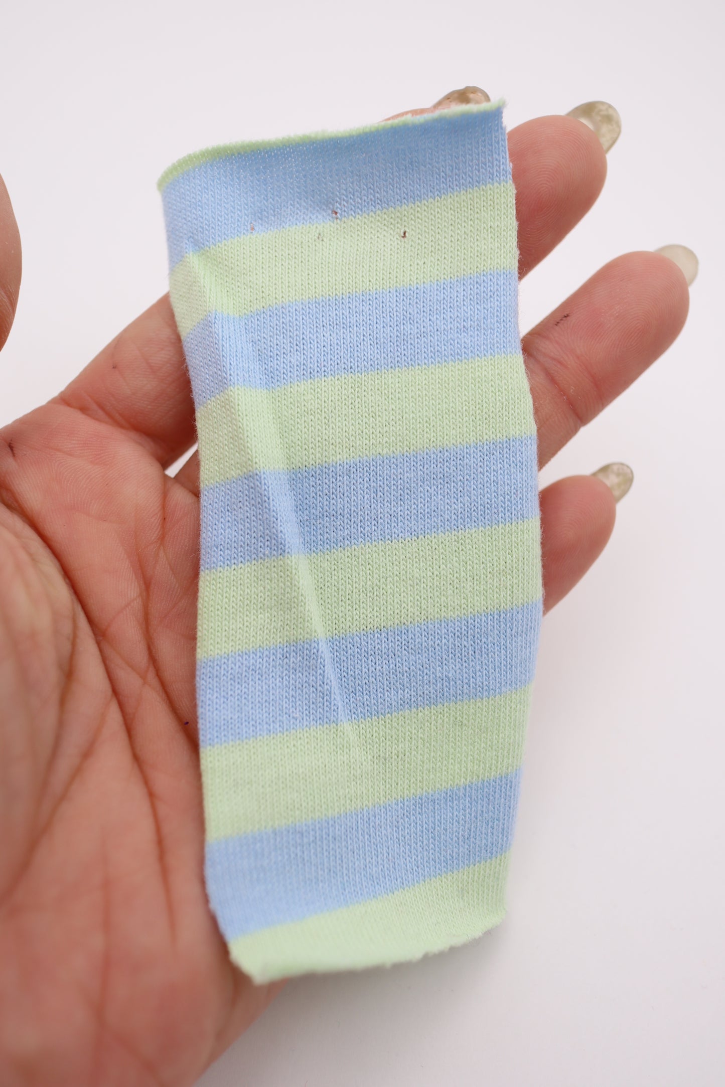 【25SS-469】カラフル中ピッチボーダー天竺ニット /0.5yあたり=~860円
