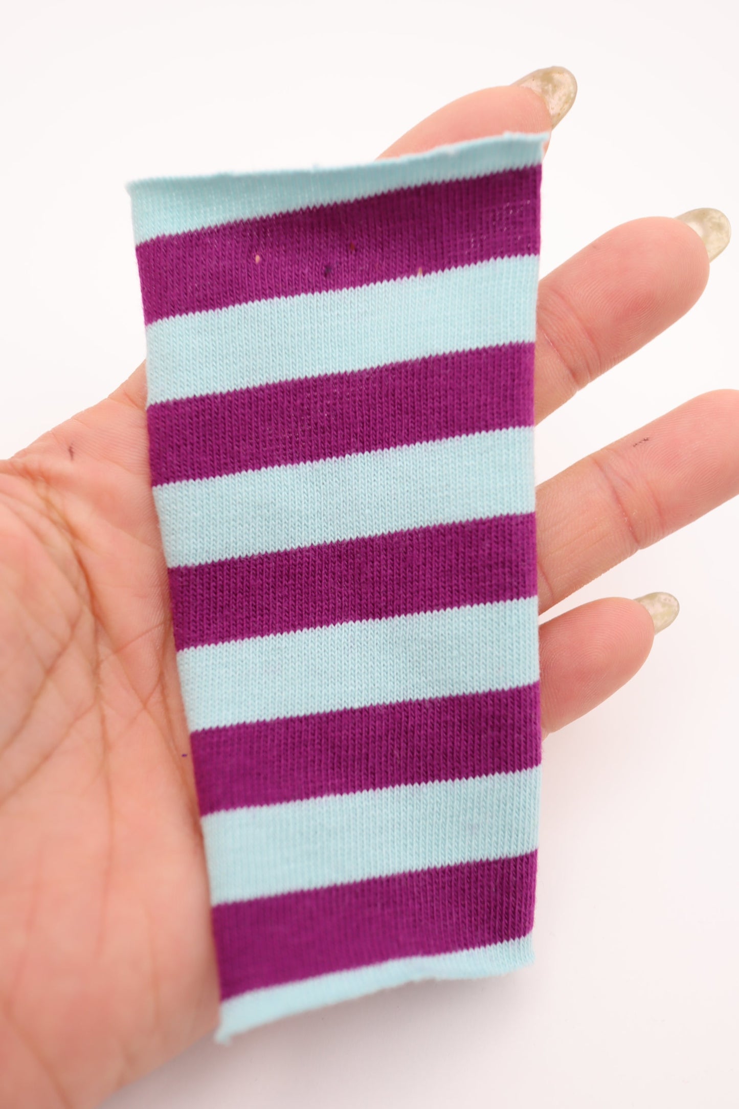 【25SS-469】カラフル中ピッチボーダー天竺ニット /0.5yあたり=~860円