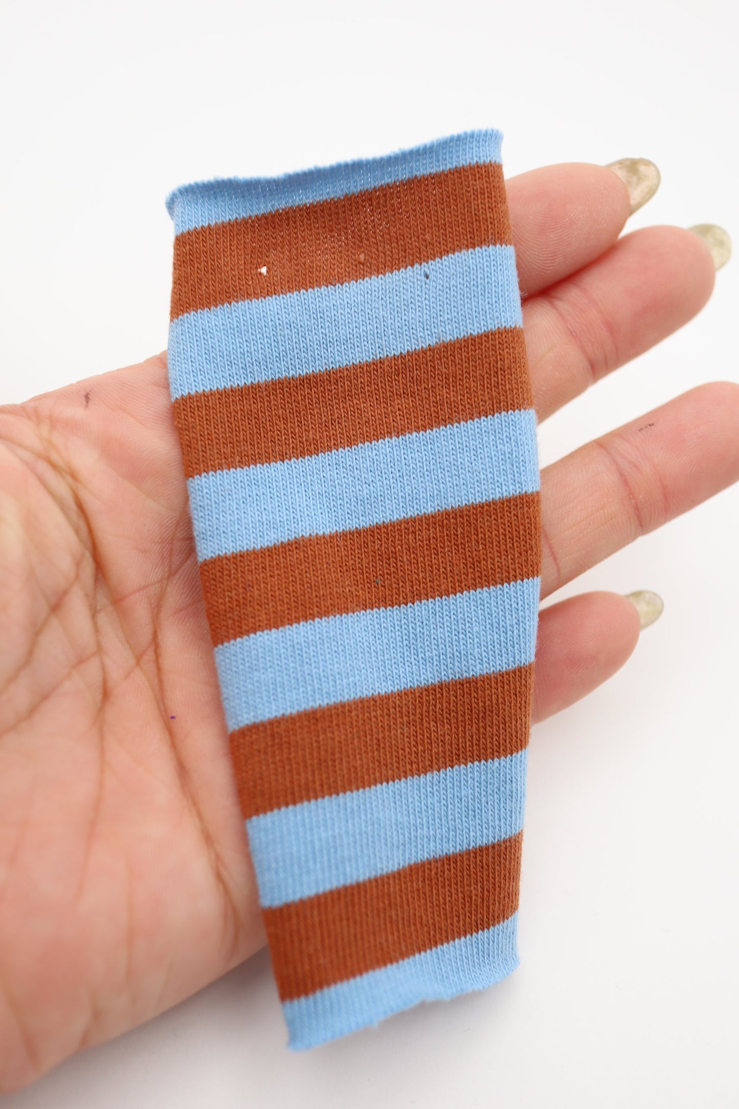 【25SS-469】カラフル中ピッチボーダー天竺ニット /0.5yあたり=~860円