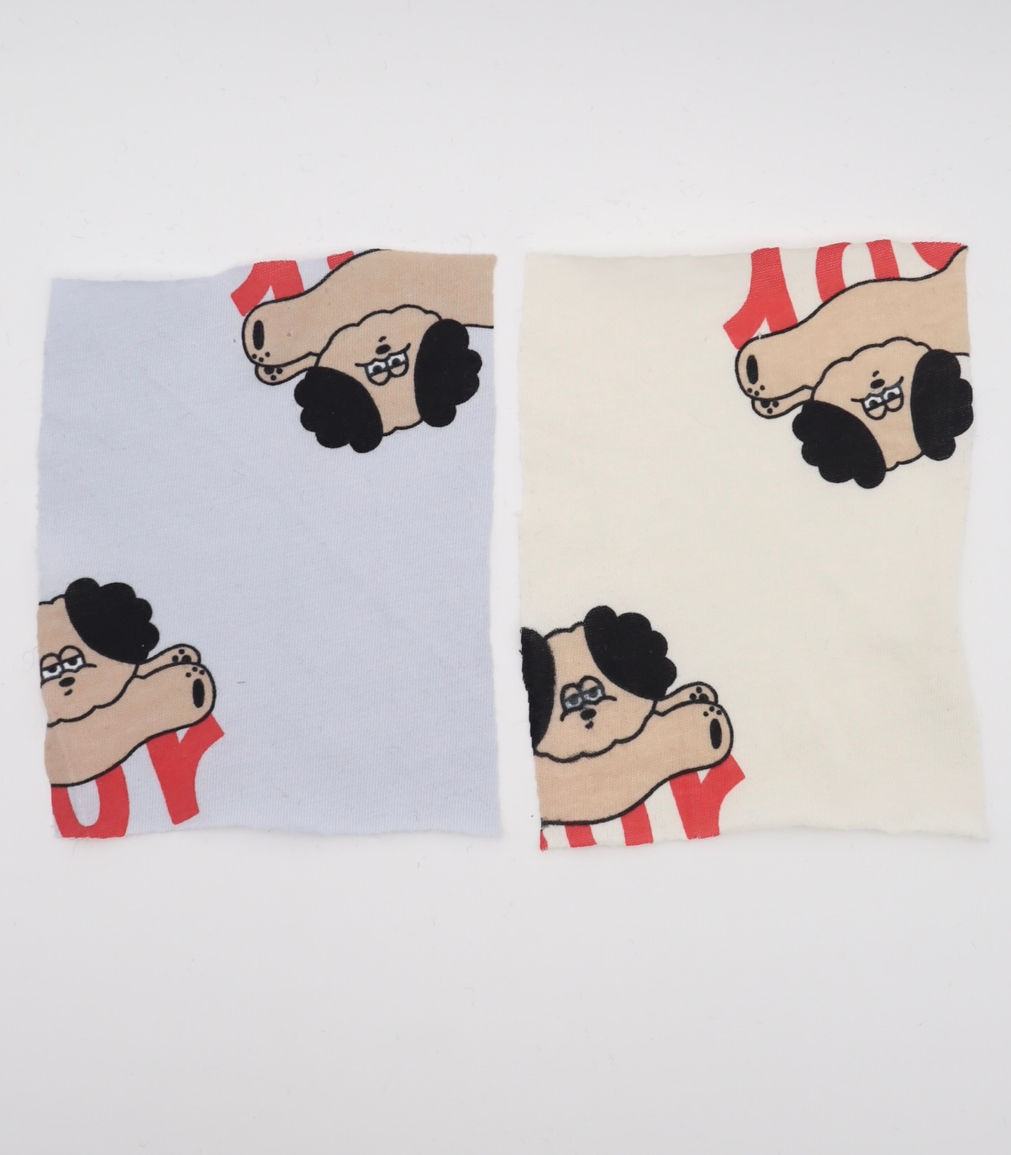 【25SS-412】眠たいワンちゃんプリント天竺ニット /0.5yあたり=~880円