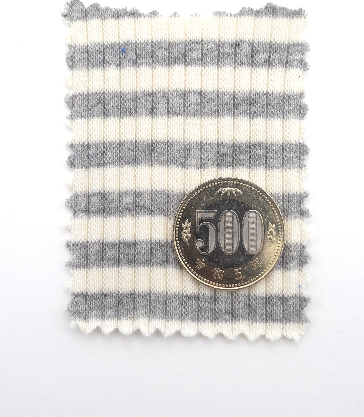 【25SS-364】細ピッチ先染めボーダーテレコニット /0.5yあたり = ~860円