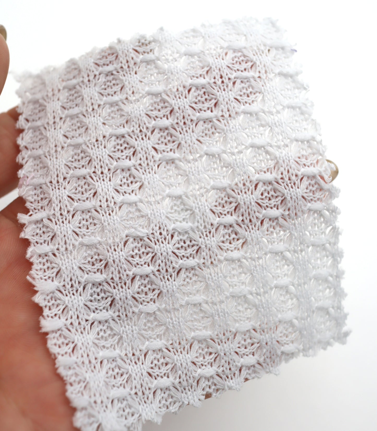 【25SS-367】ビッグワッフルポリエステルニット /0.5yあたり = ~700円