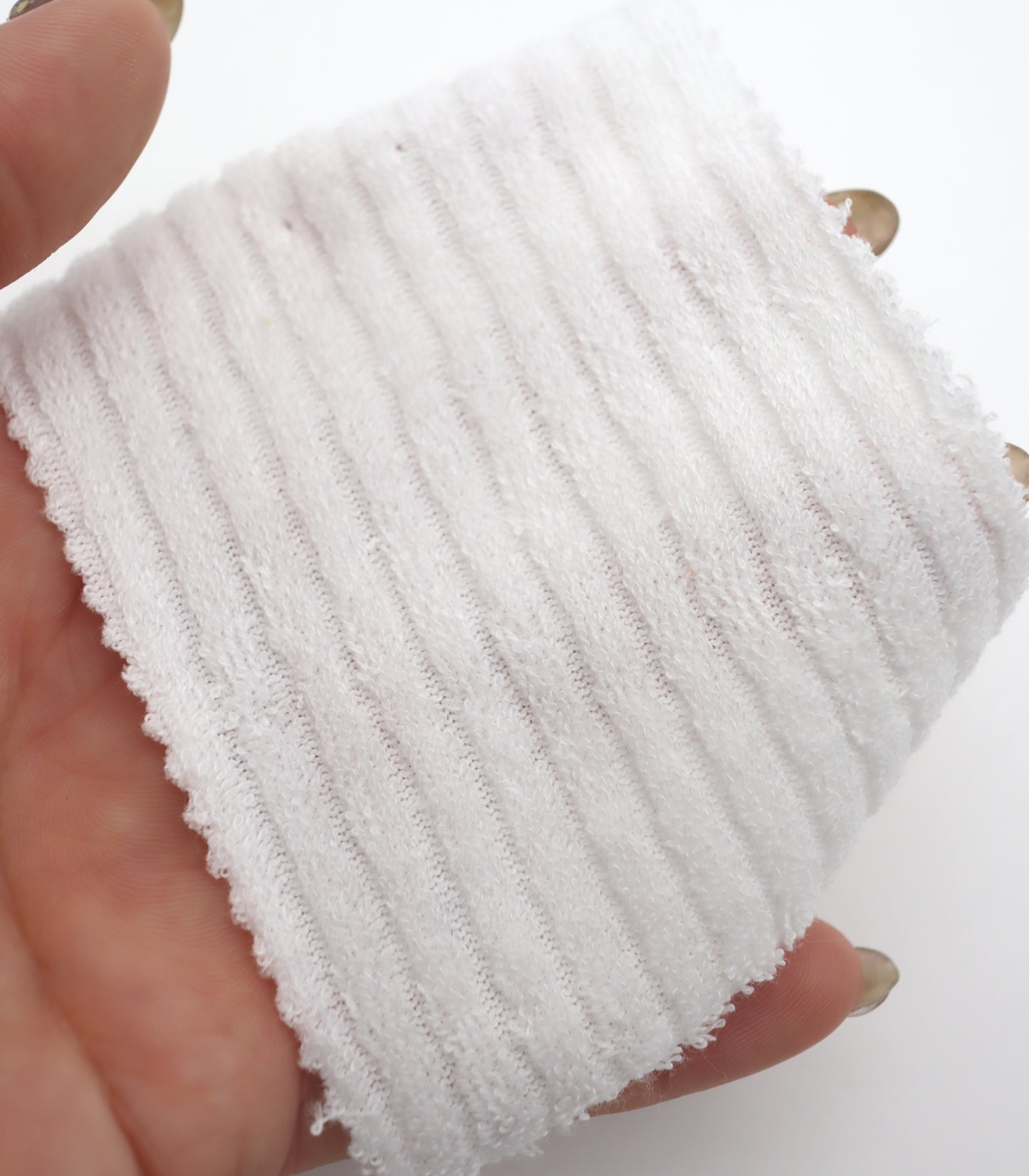 【25SS-370】薄手パイルリブ風二重織りニット /0.5yあたり = ~860円