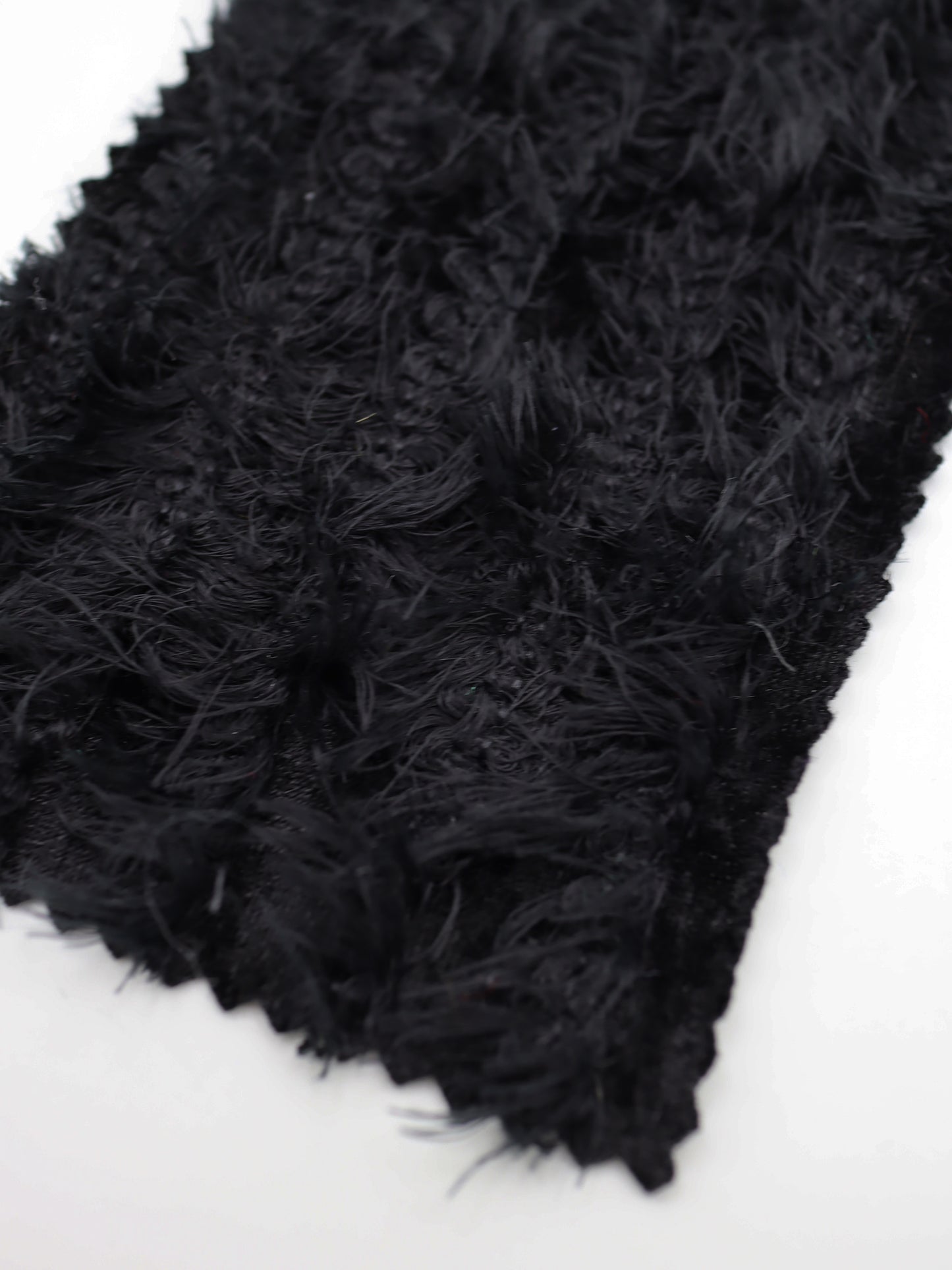 【25SS-168】ふわふわシャギーストライプベロアニット /0.5yあたり = ~1315円