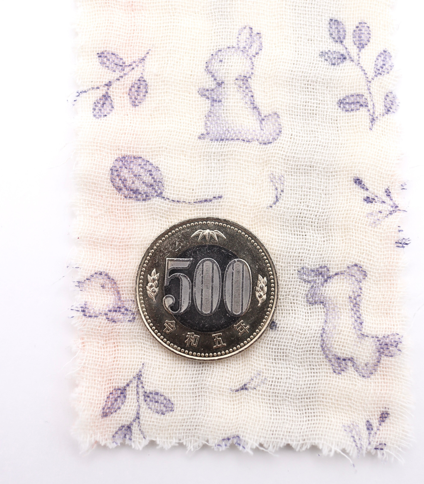 【25SS-270】リバーシブルうさぎ×マルチストライププリント接結4重ガーゼ /0.5yあたり=~1210円