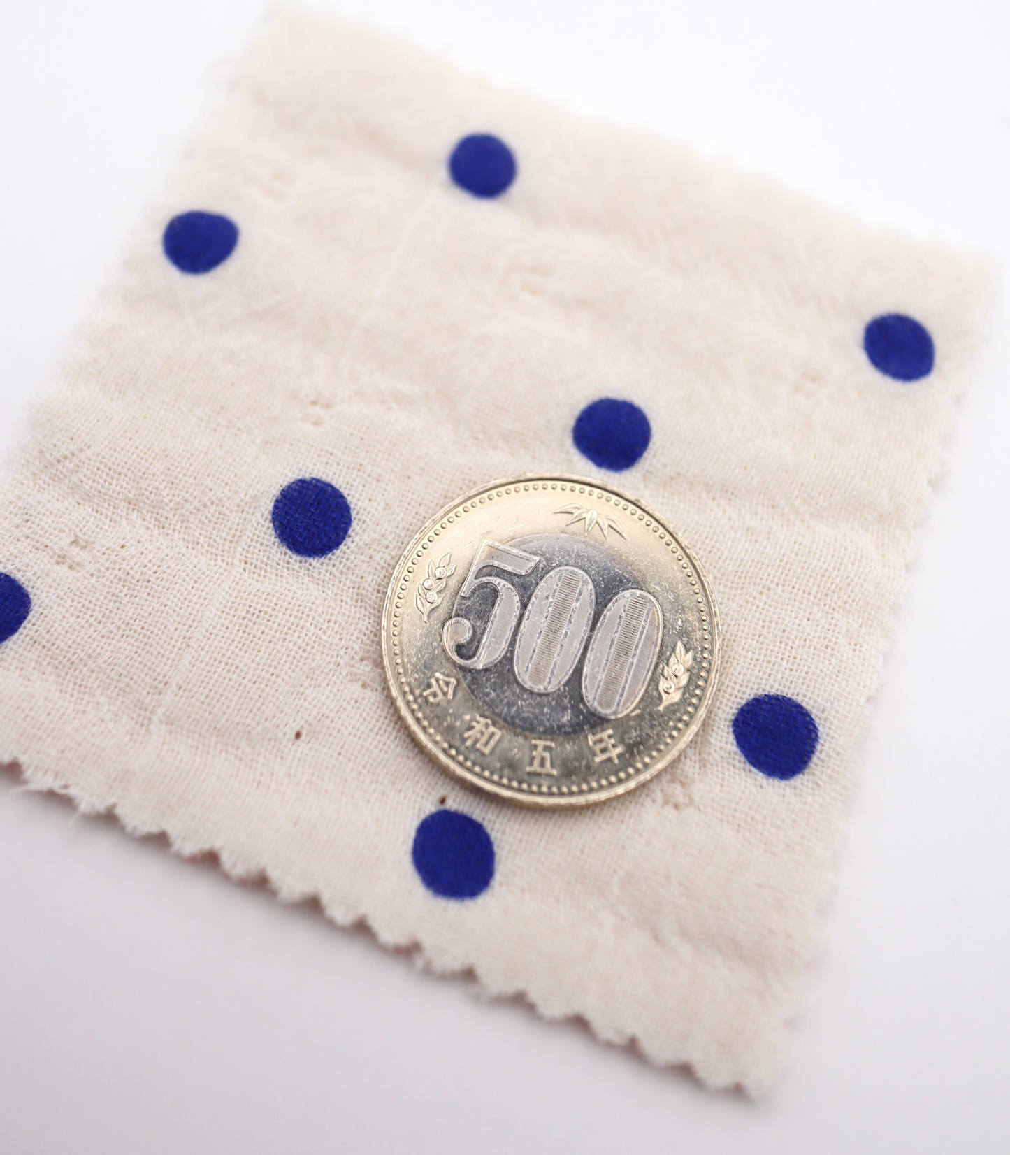 【25SS-278】リバーシブルドット×ペイズリープリント4重接結ガーゼ /0.5yあたり=~1320円