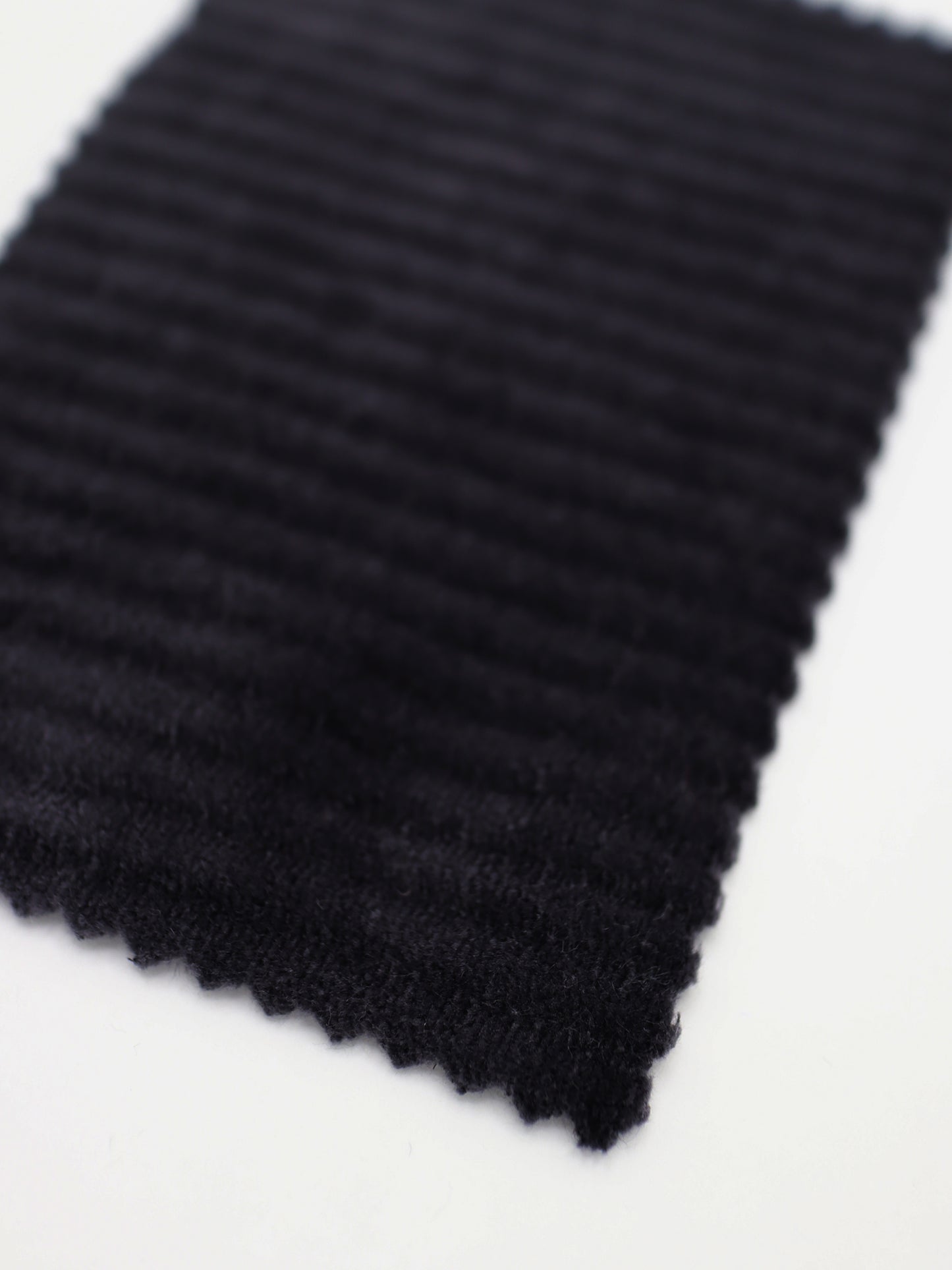 【25SS-189】裏ボア×ボーダー織りダブルフェイスニット /0.5yあたり = ~845円