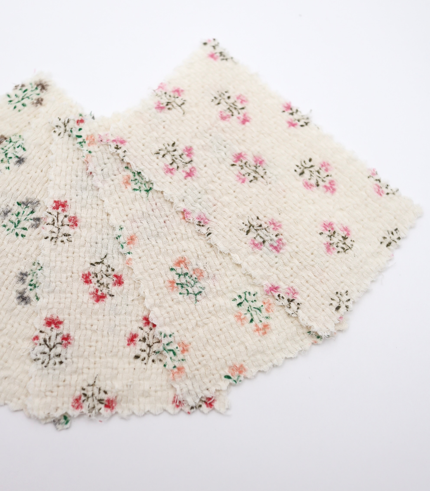 【25SS-268】小花柄プリントバスケット /0.5yあたり=~ 940円