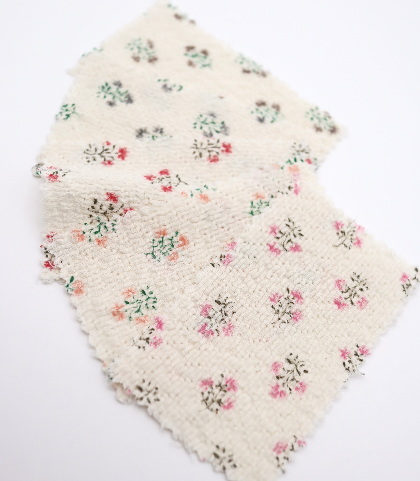 【25SS-268】小花柄プリントバスケット /0.5yあたり=~ 940円