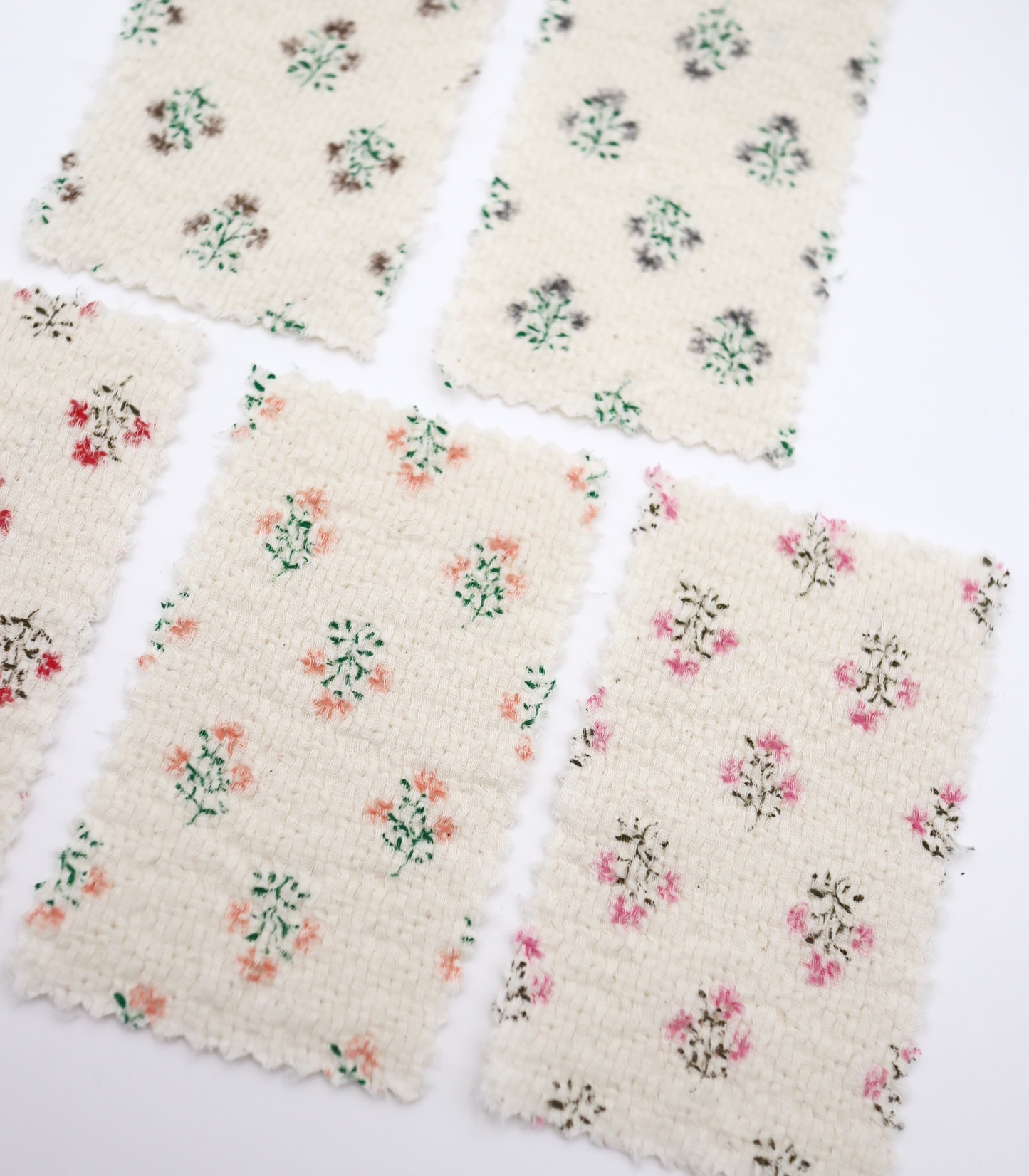 【25SS-268】小花柄プリントバスケット /0.5yあたり=~ 940円