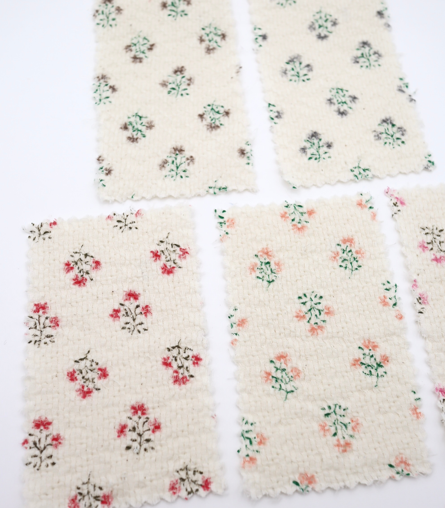 【25SS-268】小花柄プリントバスケット /0.5yあたり=~ 940円