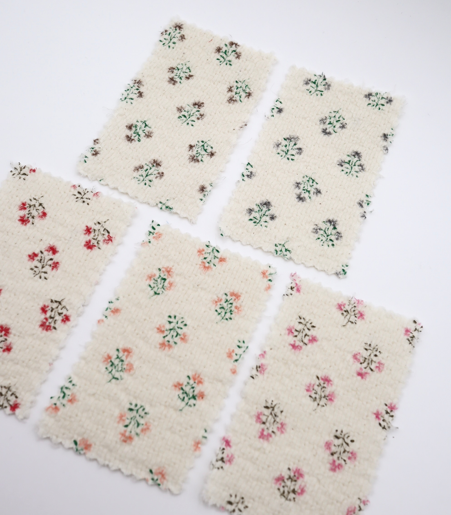 【25SS-268】小花柄プリントバスケット /0.5yあたり=~ 940円