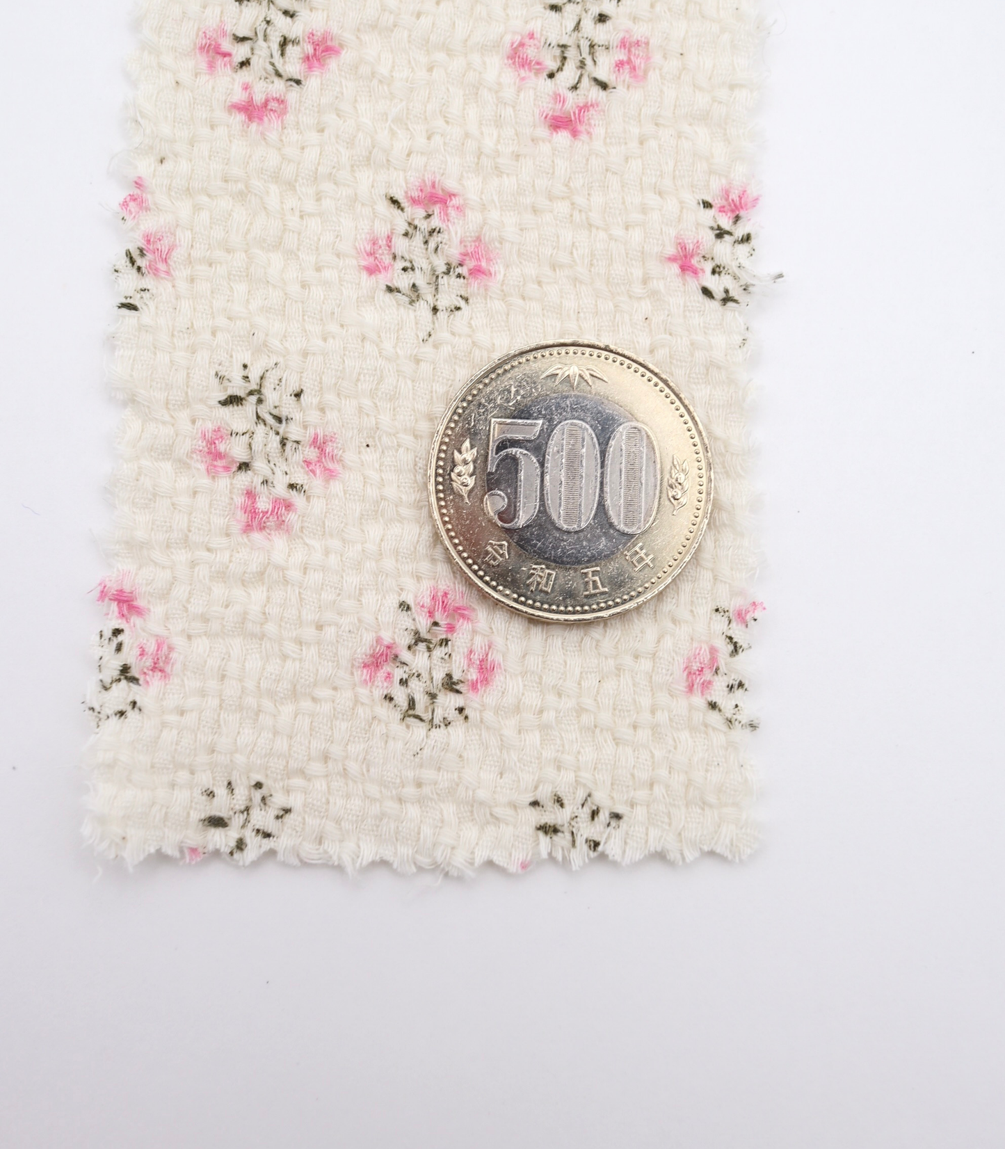 【25SS-268】小花柄プリントバスケット /0.5yあたり=~ 940円