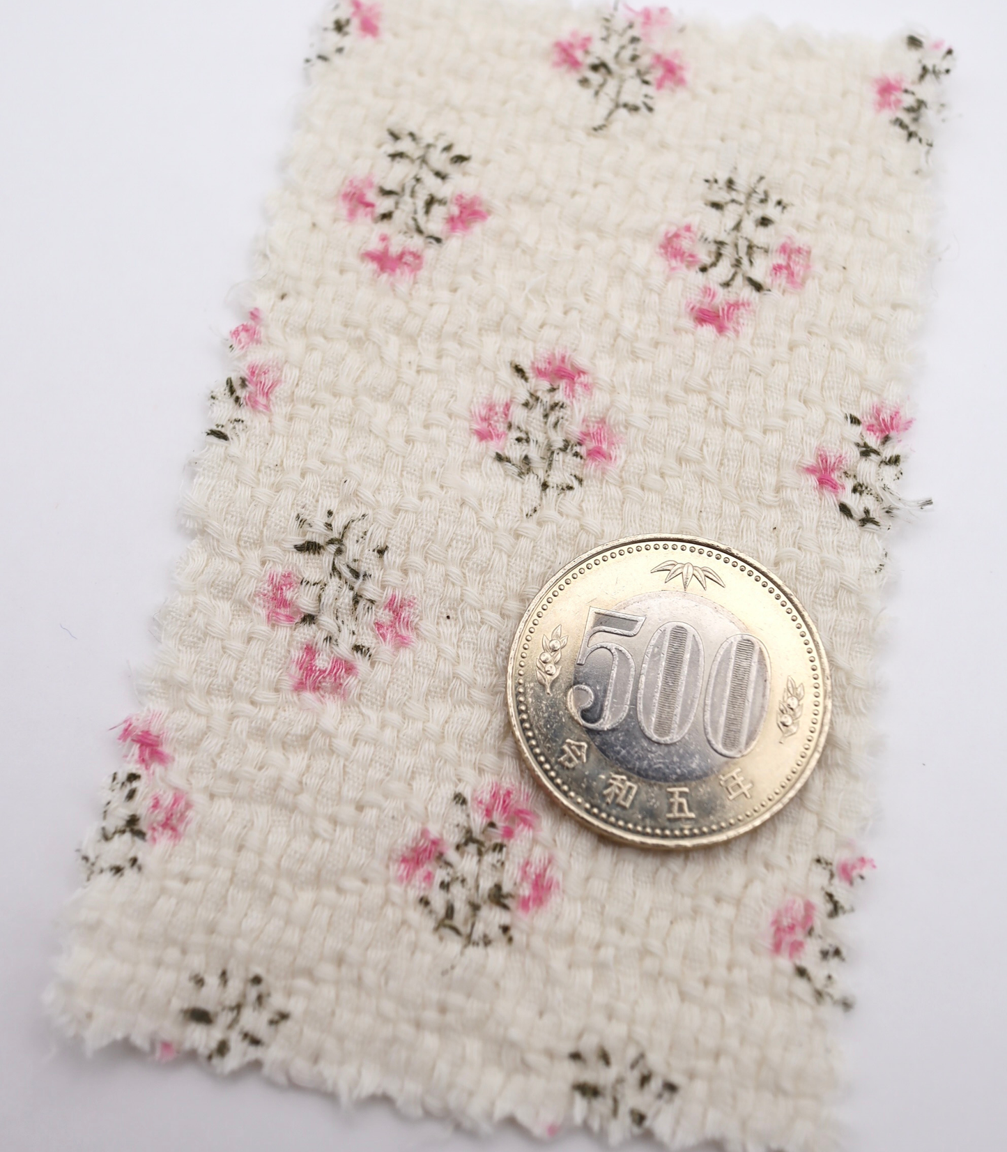 【25SS-268】小花柄プリントバスケット /0.5yあたり=~ 940円