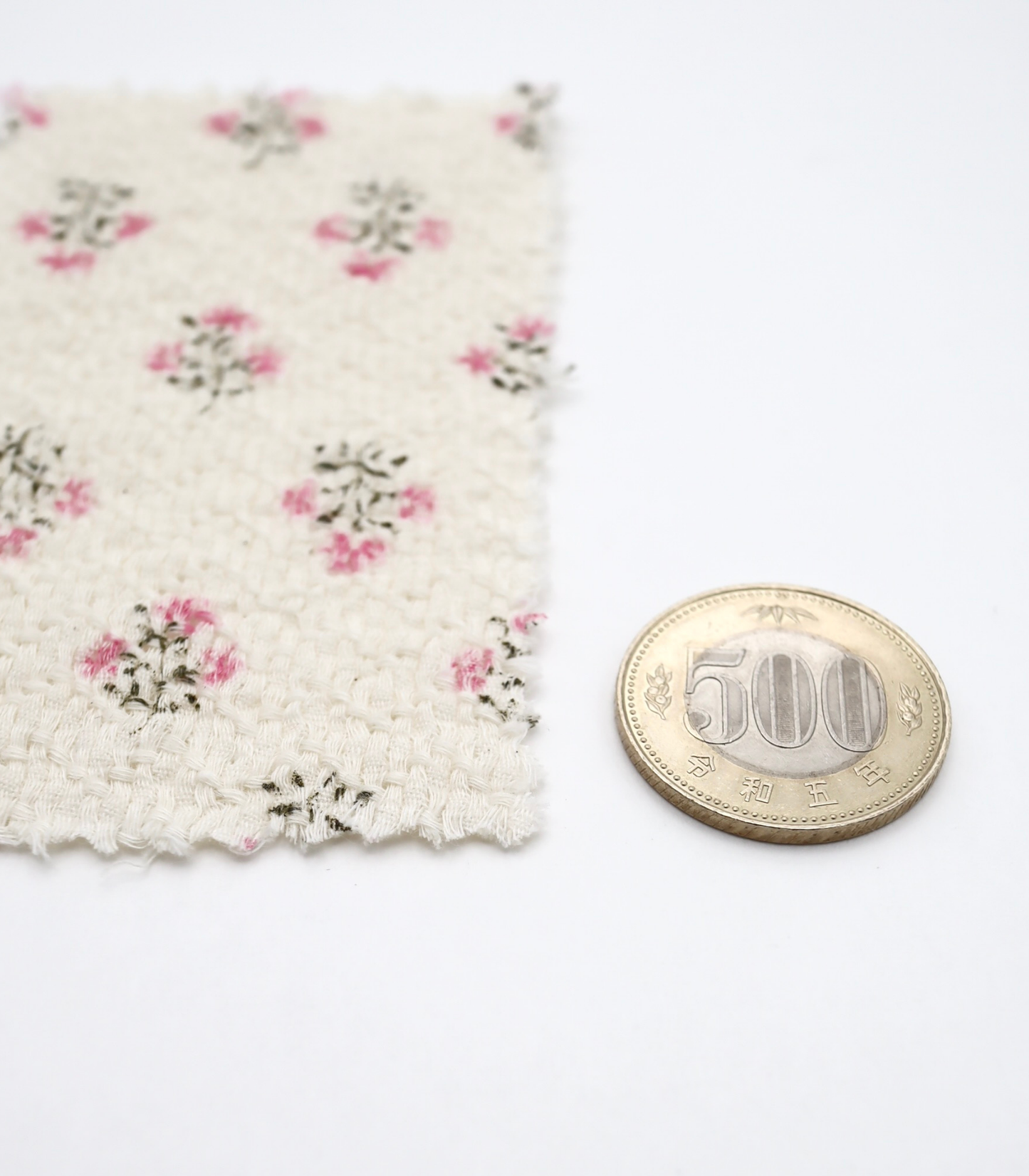 【25SS-268】小花柄プリントバスケット /0.5yあたり=~ 940円