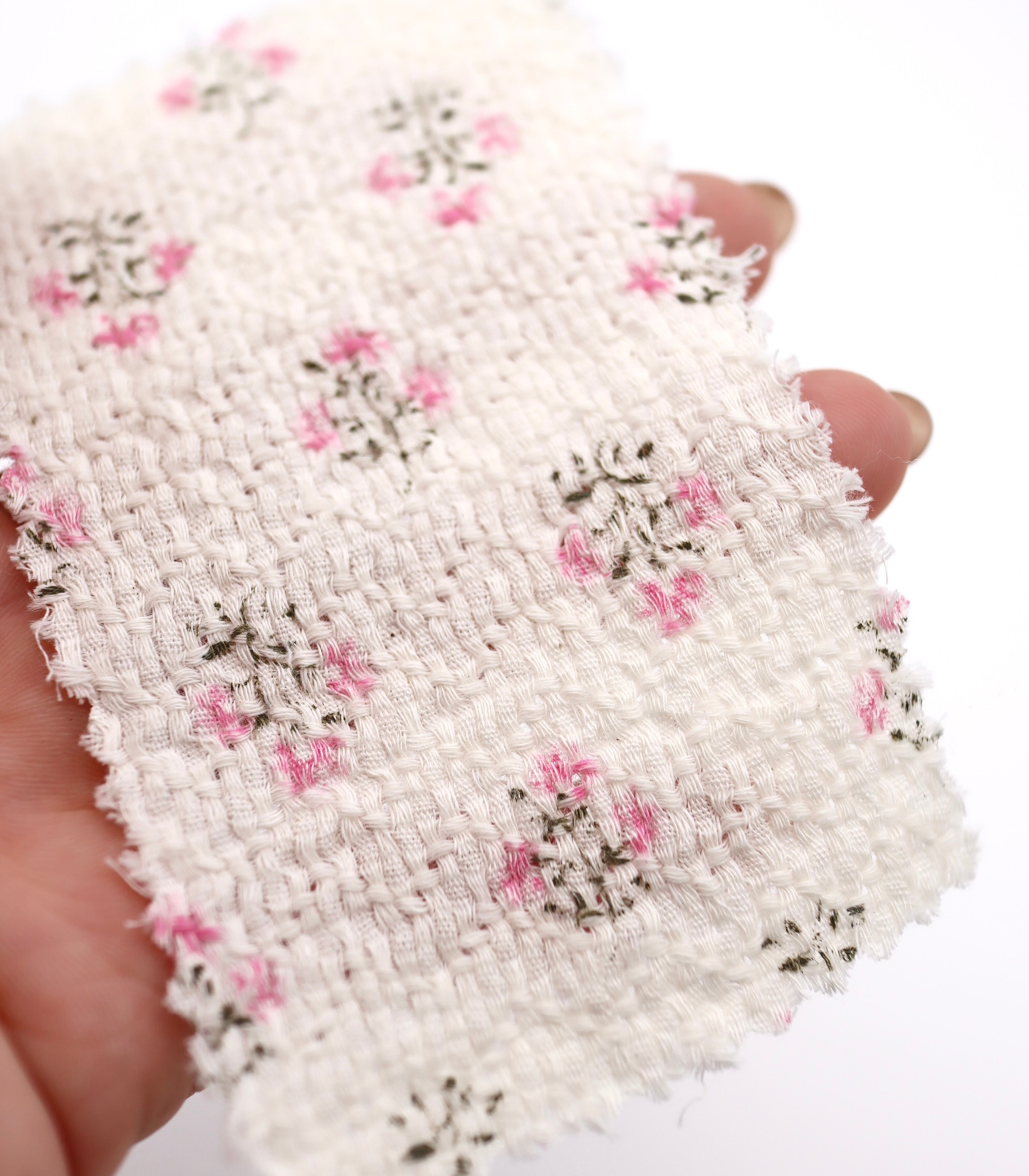 【25SS-268】小花柄プリントバスケット /0.5yあたり=~ 940円