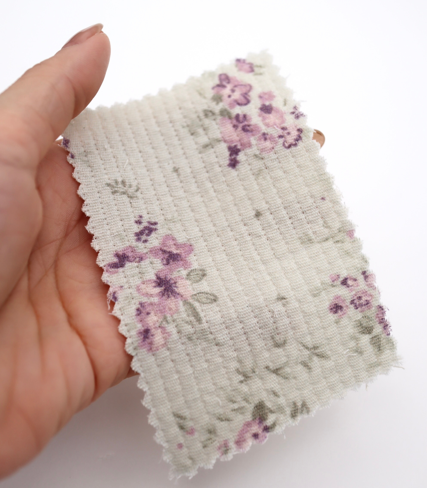 【25SS-265】小花柄プリント細キルティングヌビ /0.5yあたり=~1110円