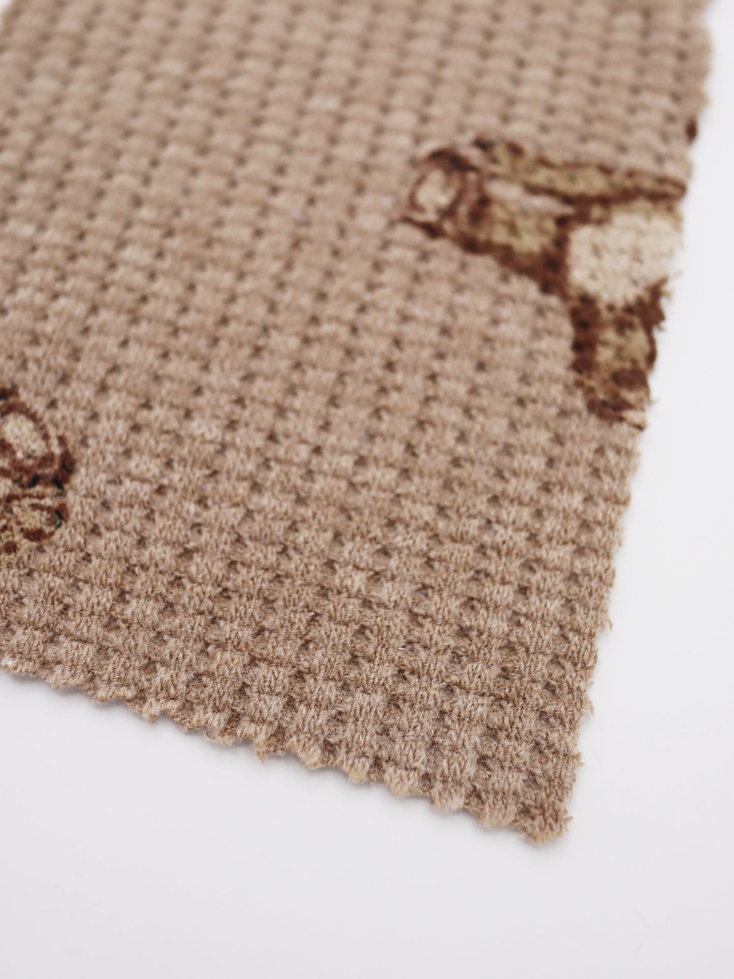 【25SS-136】くまさんプリントワッフルニット /0.5yあたり = ~1200円