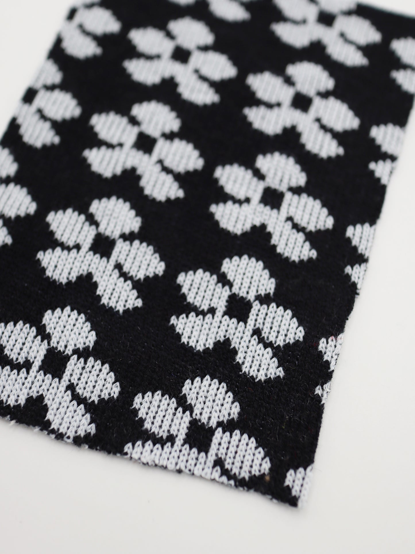 【25SS-133】レトロフラワージャガードダブルフェイスニット /0.5yあたり = ~ 1035円