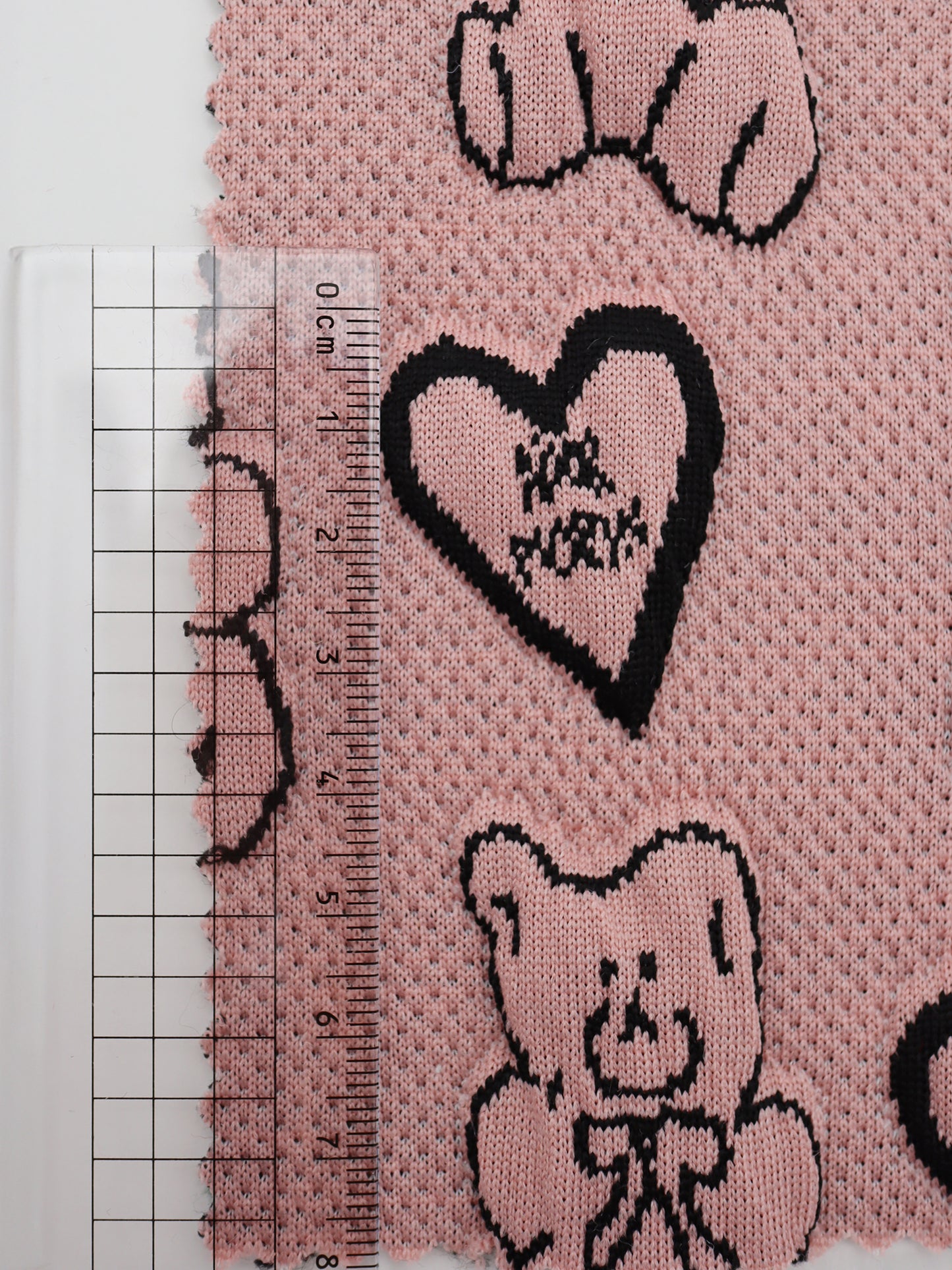 【25SS-134】ぷくぷく綿入りくまちゃん×ハートジャガード二重織りニット