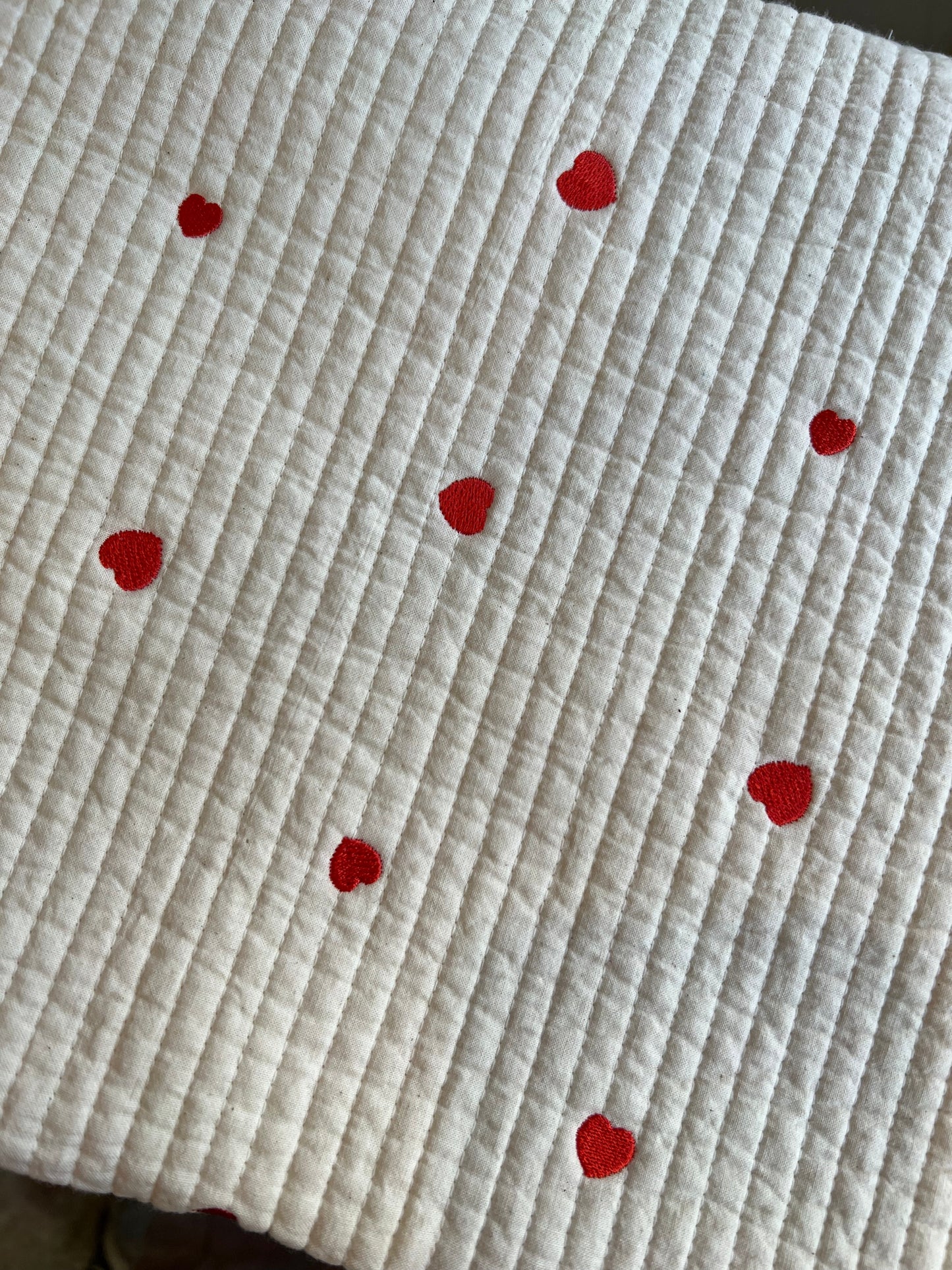 【25SS-004】ハート刺繍7㎜幅ステッチヌビ /0.5yあたり=~1700円