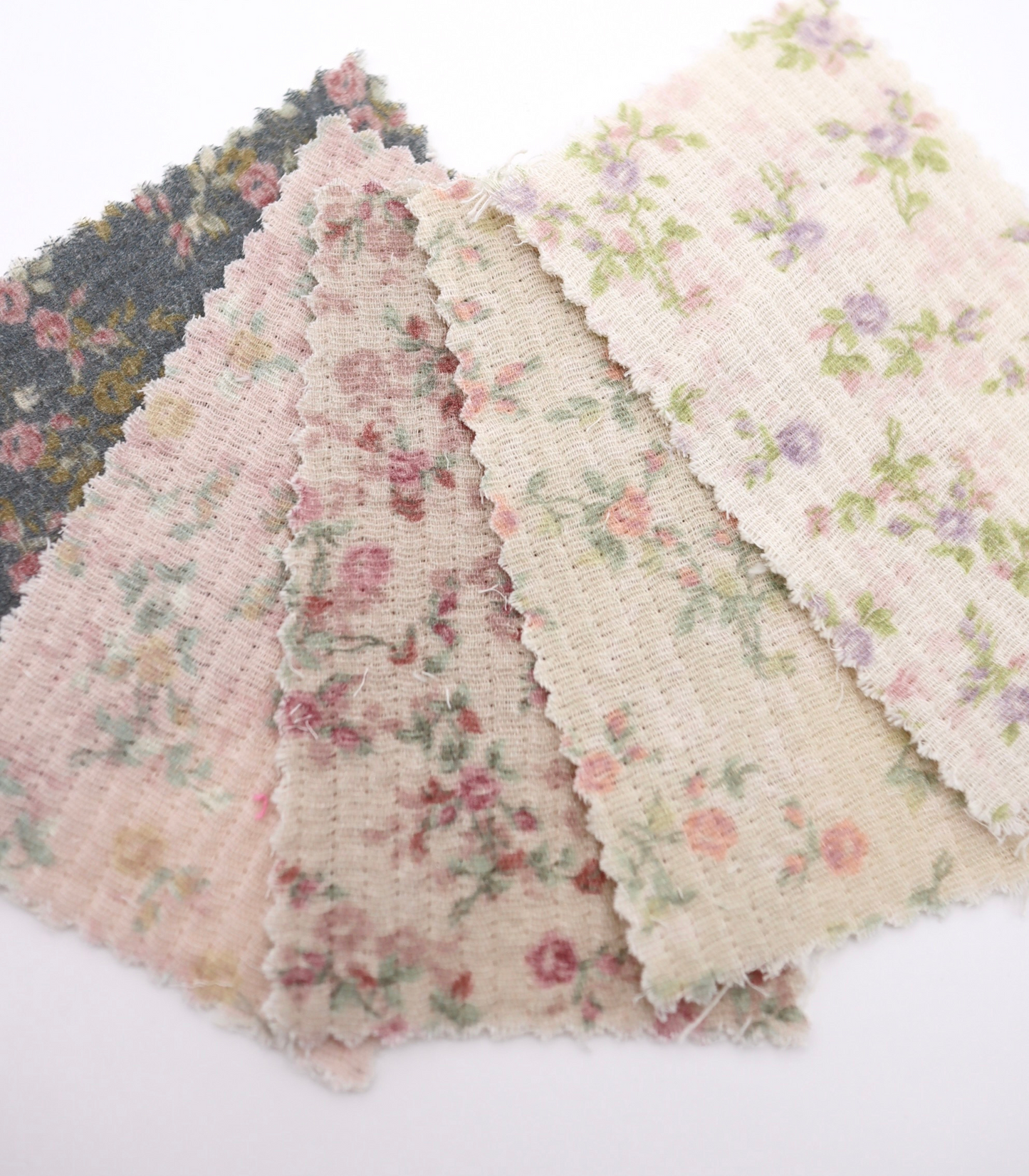 【25SS-264】小花柄プリント細キルティングヌビ /0.5yあたり=~1110円