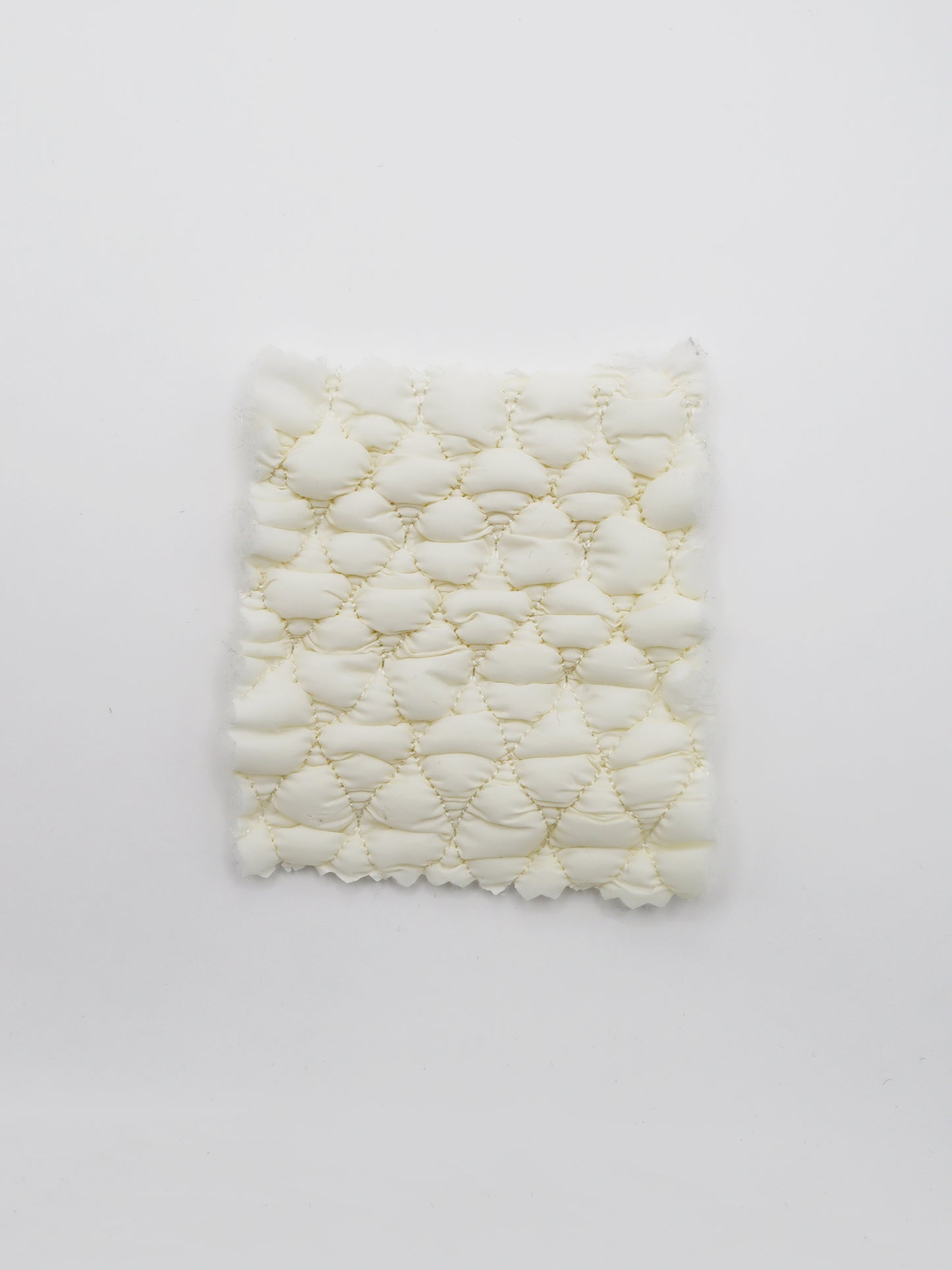 【25SS-081】ぽこぽこ格子ギャザーステッチキルティングパウダータッチタフタ /0.5yあたり = ~1290円