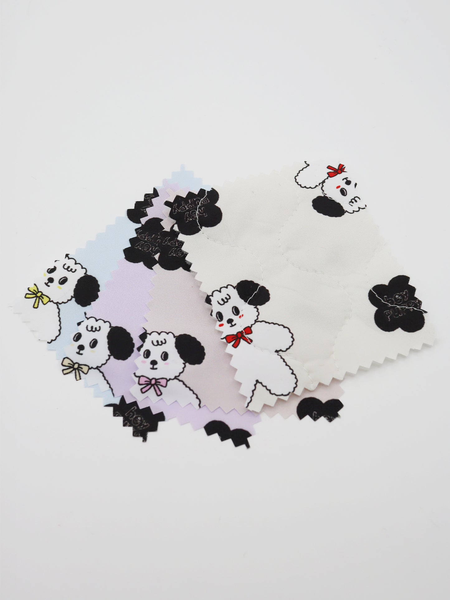 【25SS-089】よそ見ワンちゃんプリントキルティングタフタ /0.5yあたり = ~ 1105円