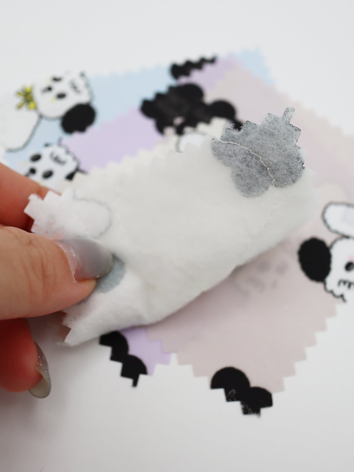 【25SS-089】よそ見ワンちゃんプリントキルティングタフタ /0.5yあたり = ~ 1105円